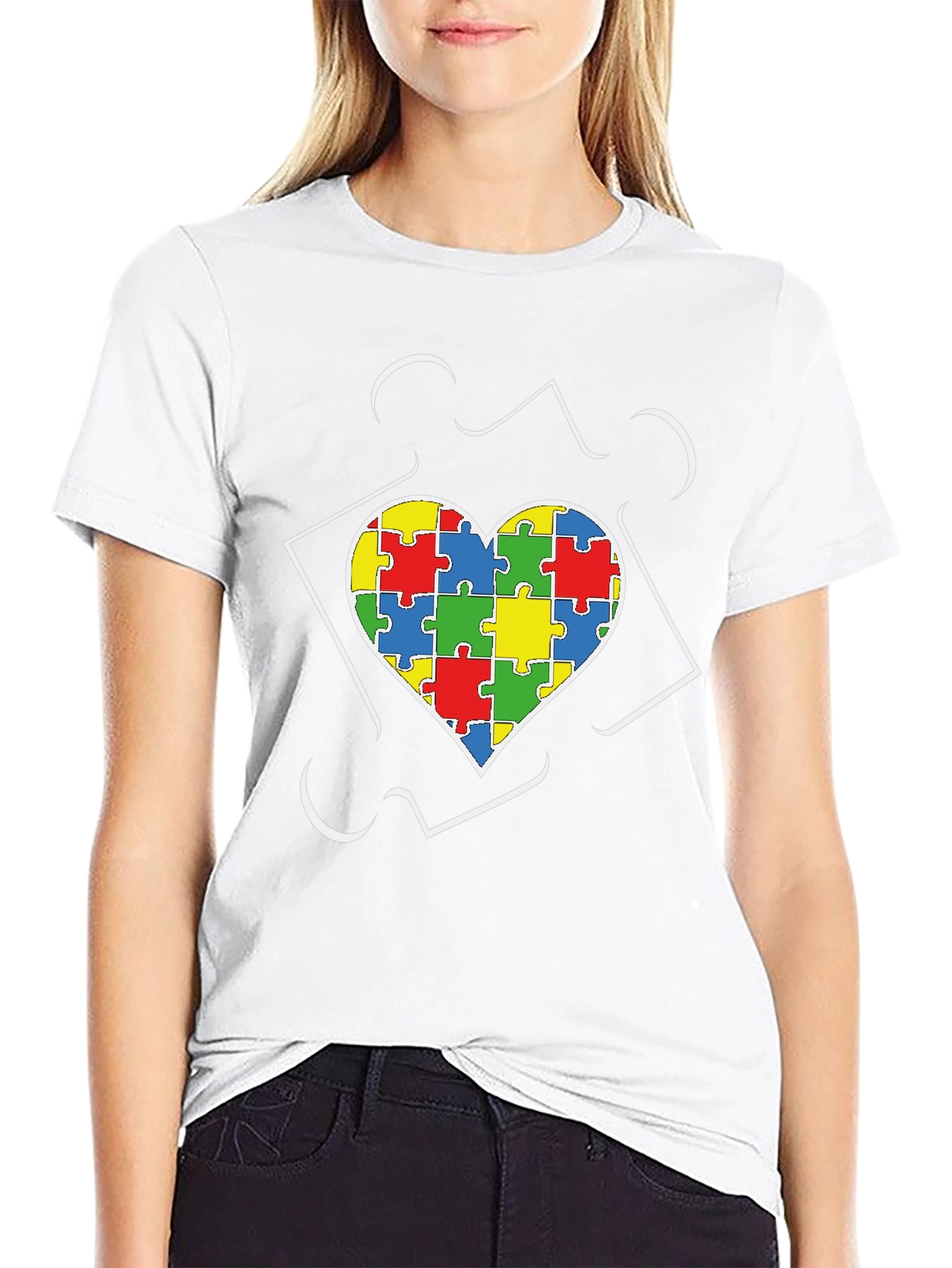 Autism Awareness Puzzle Heart T-Shirt