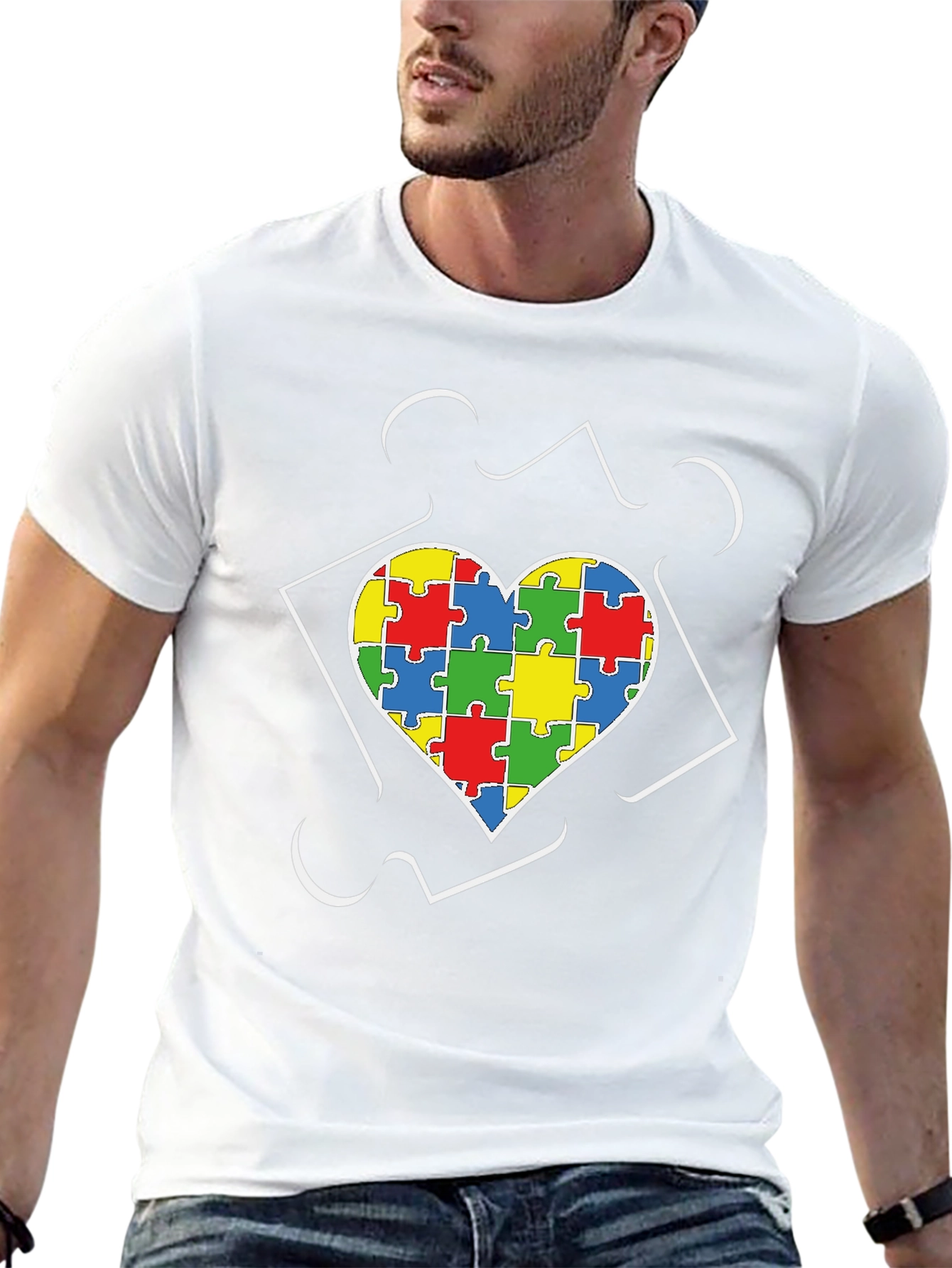Autism Awareness Puzzle Heart T-Shirt