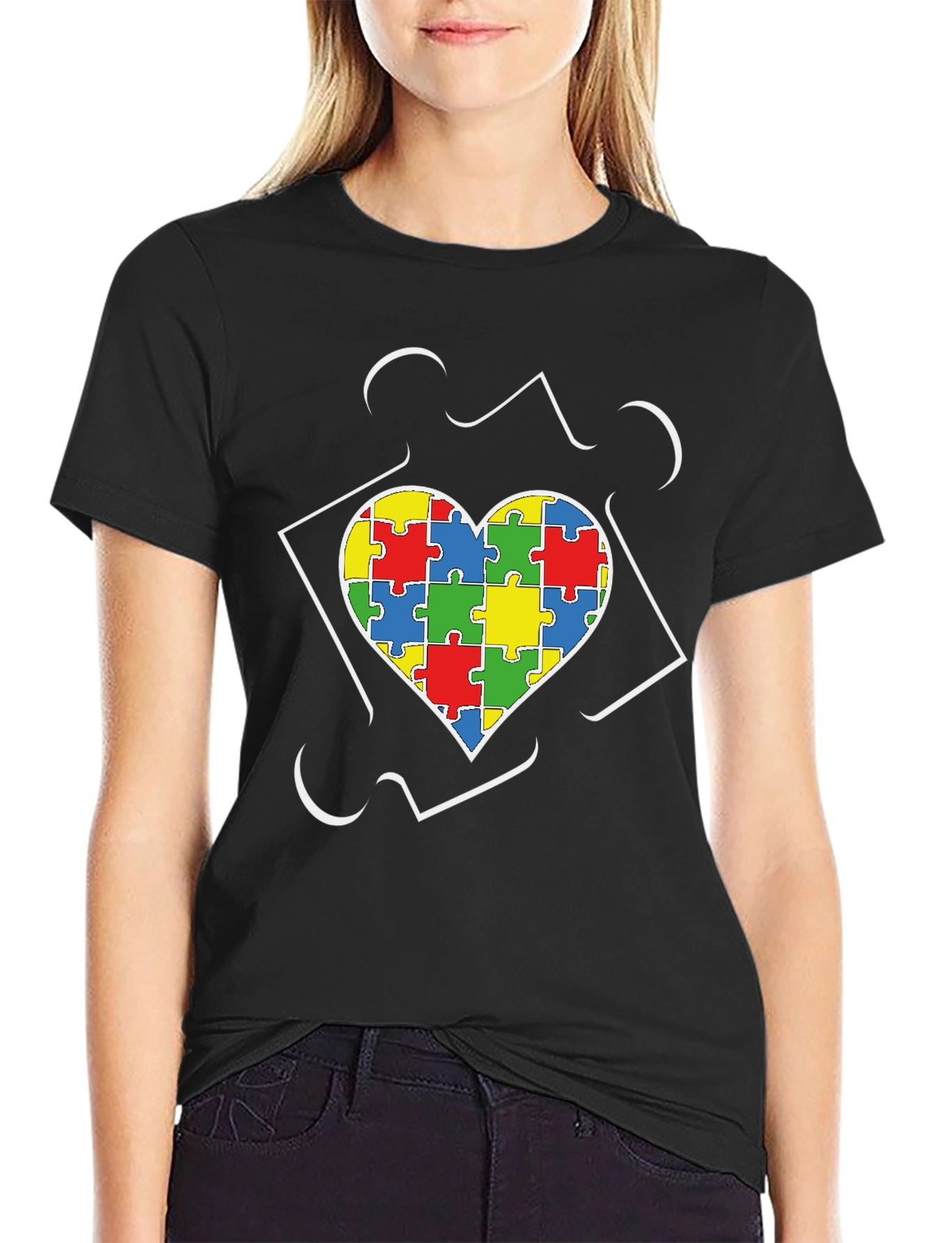 Autism Awareness Puzzle Heart T-Shirt