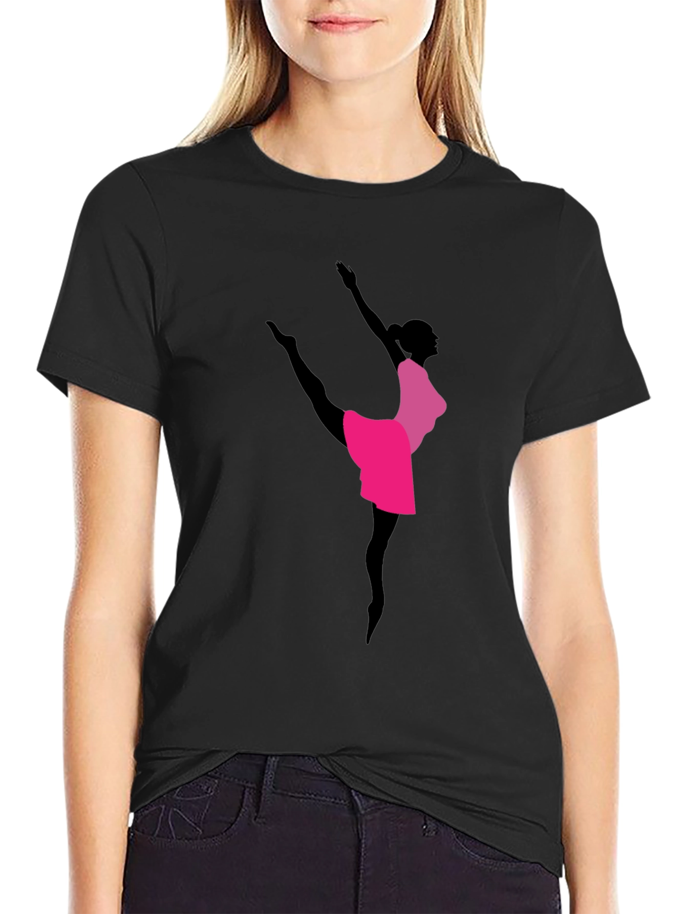 Ballet Dancer Graphic Tee - Black Unisex T-Shirt