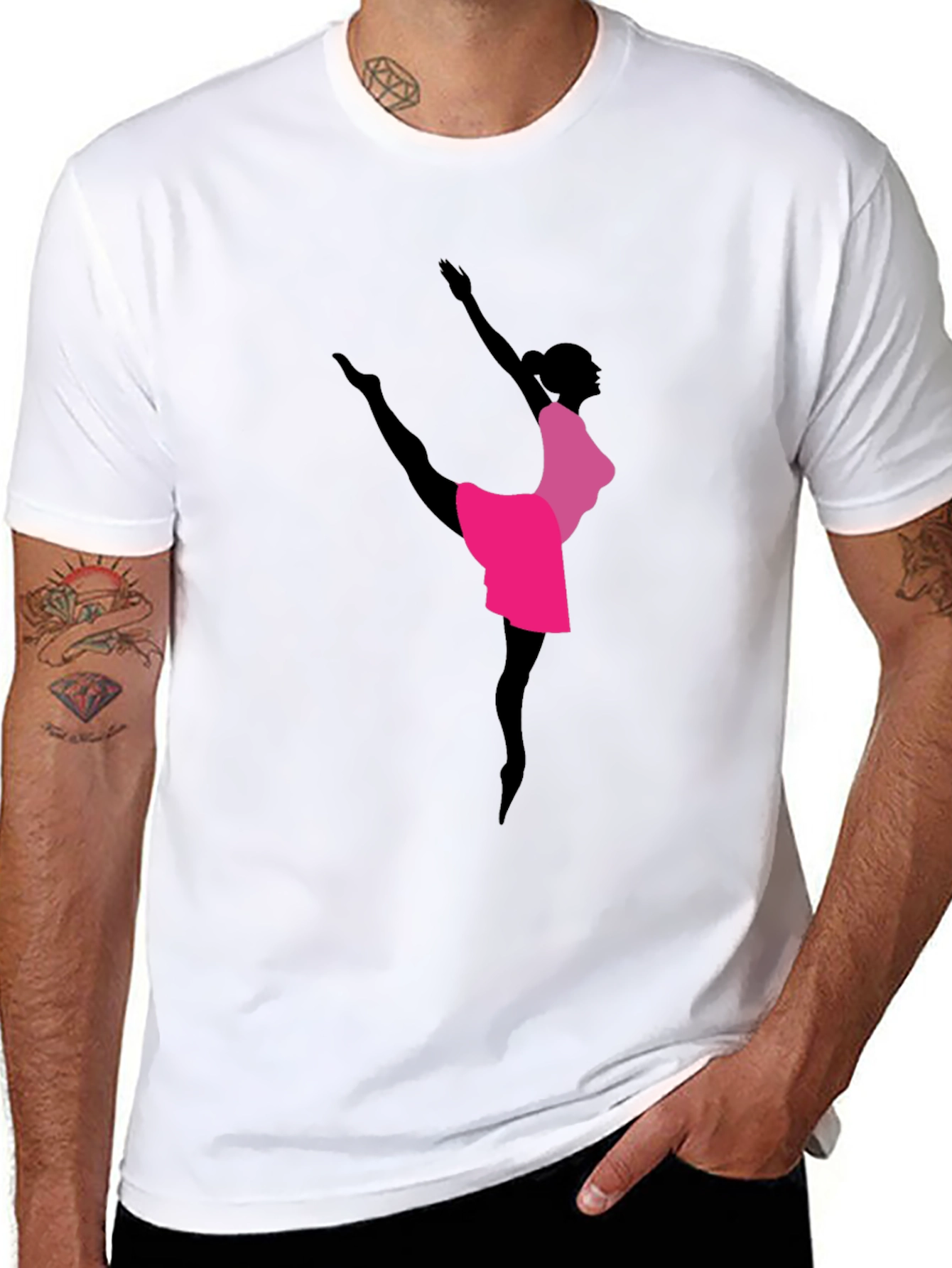 Ballet Dancer Graphic Tee - Black Unisex T-Shirt