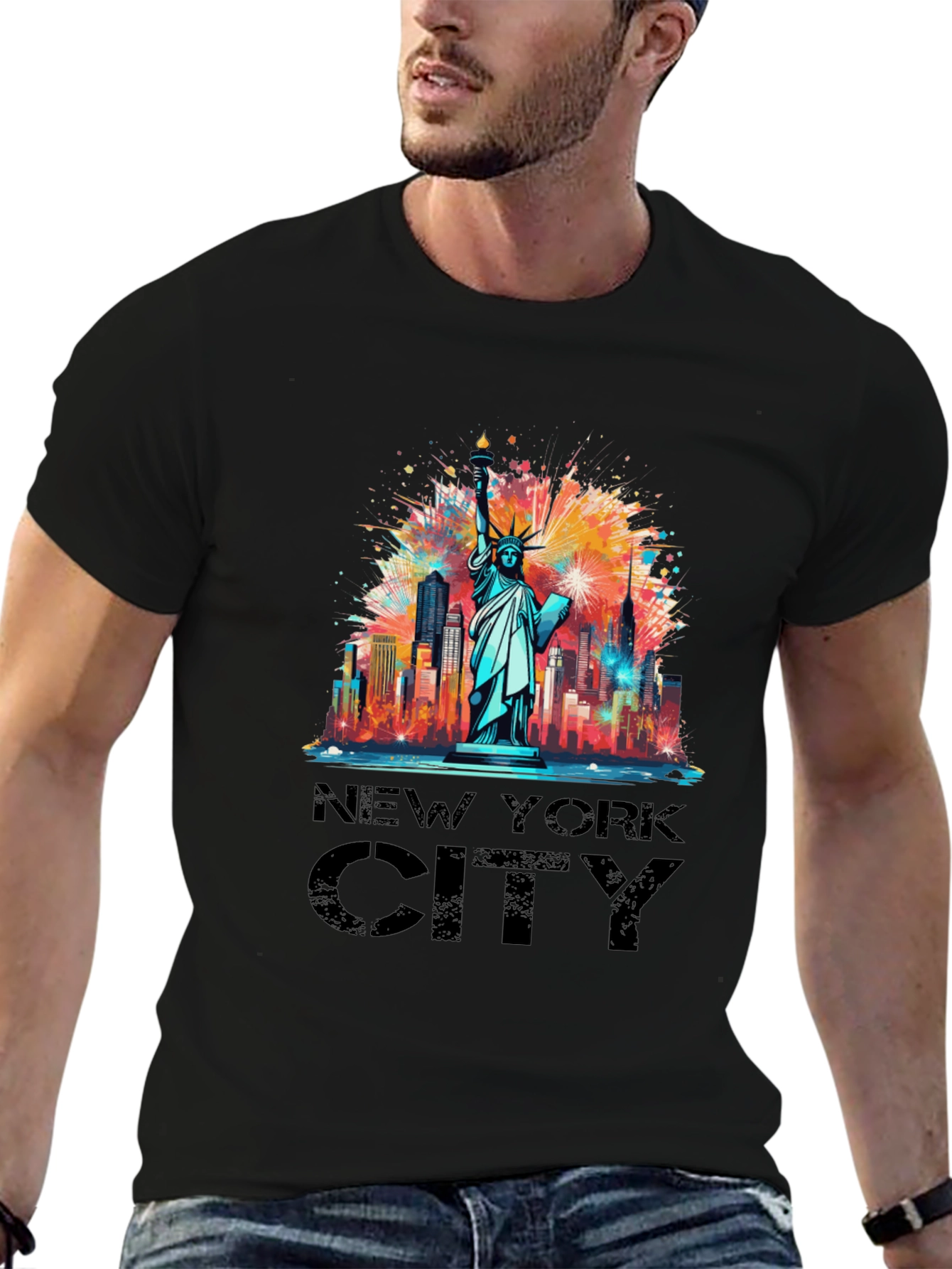 New York City Liberty Graphic Tee