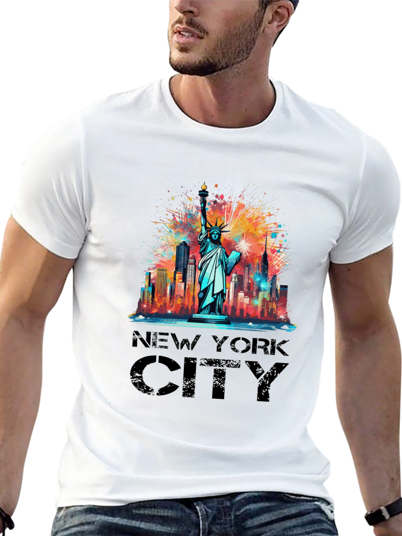 New York City Liberty Graphic Tee