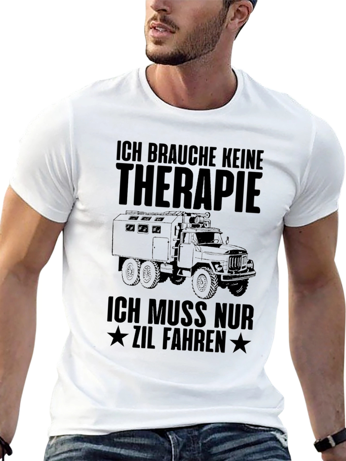 ZIL Truck Therapy T-Shirt - Black
