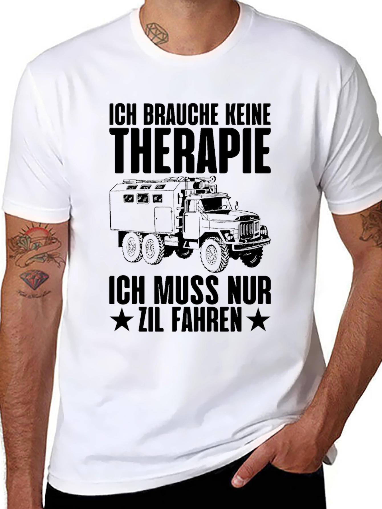 ZIL Truck Therapy T-Shirt - Black