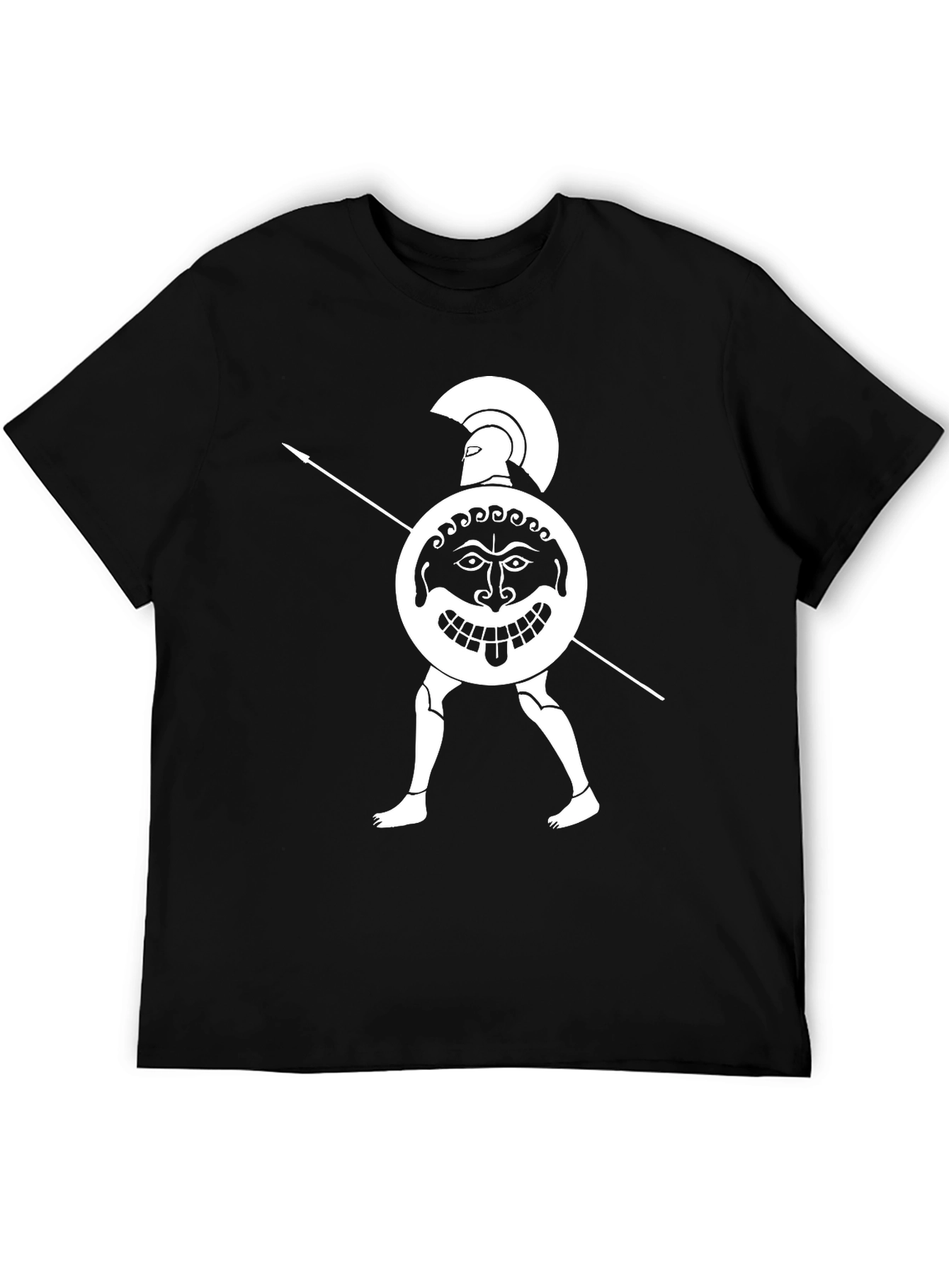 Spartan Warrior T-Shirt - Black Cotton Tee
