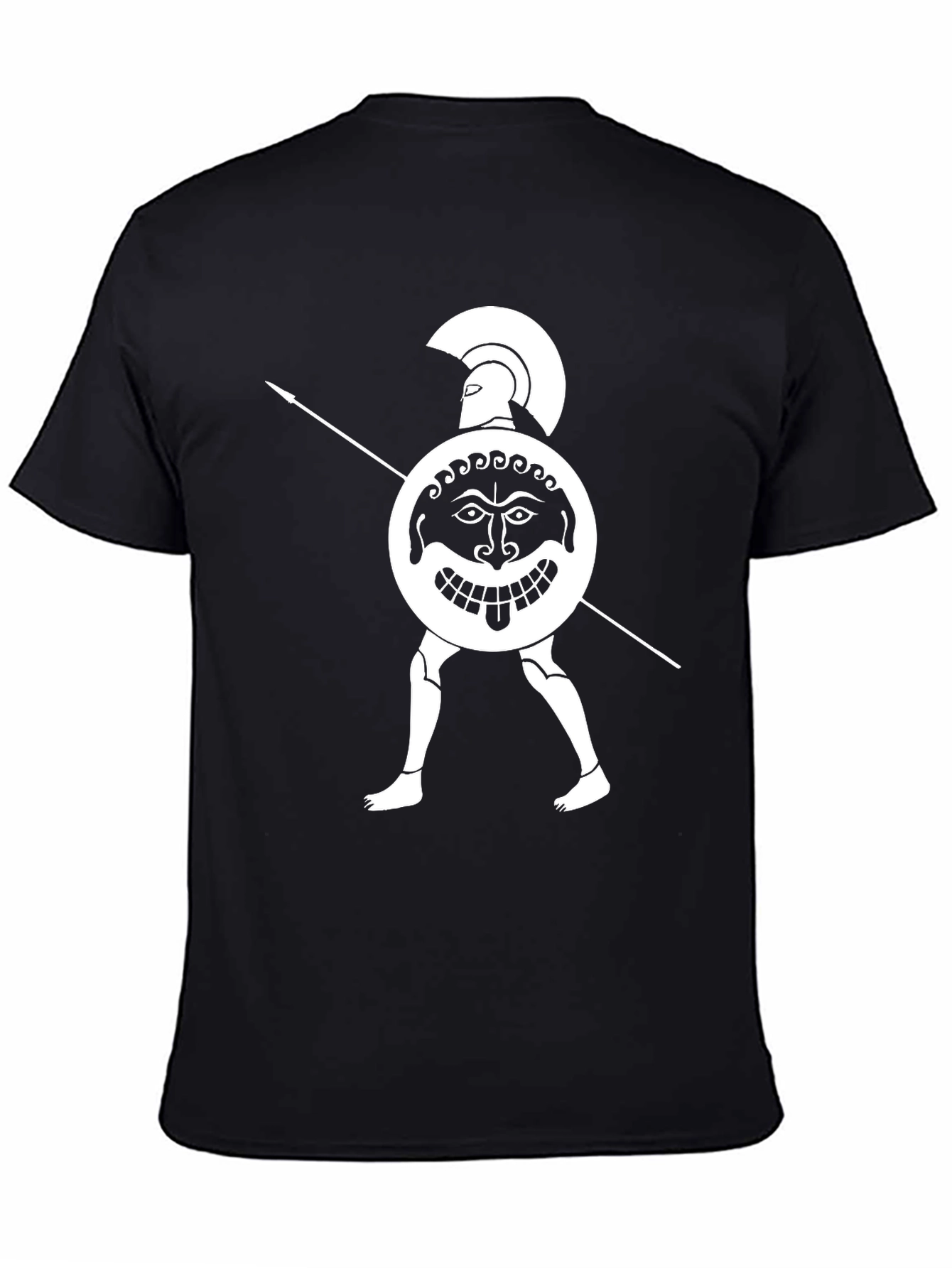 Spartan Warrior T-Shirt - Black Cotton Tee
