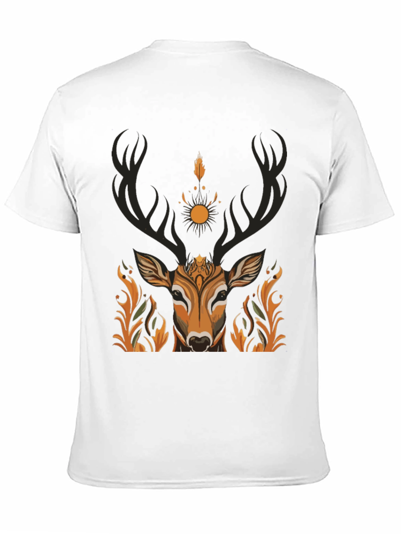 Mystic Deer Graphic Tee - Nature Inspired Design