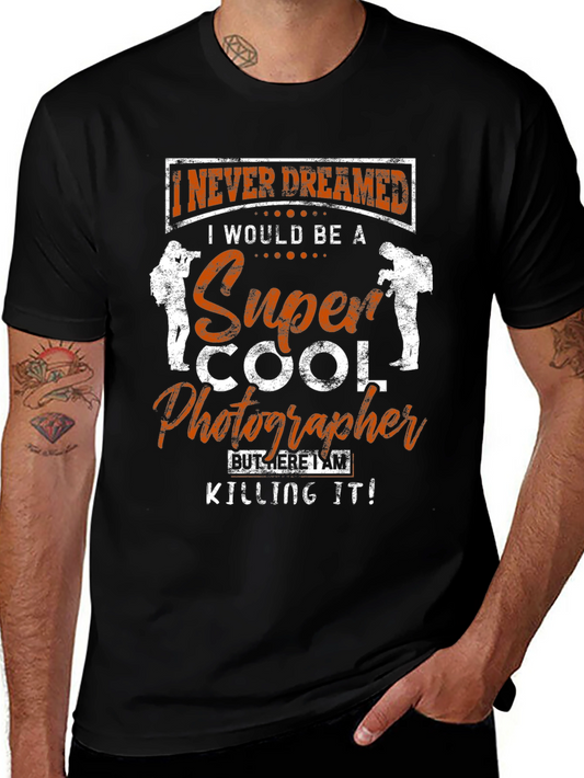 Super Cool Photographer Black T-Shirt