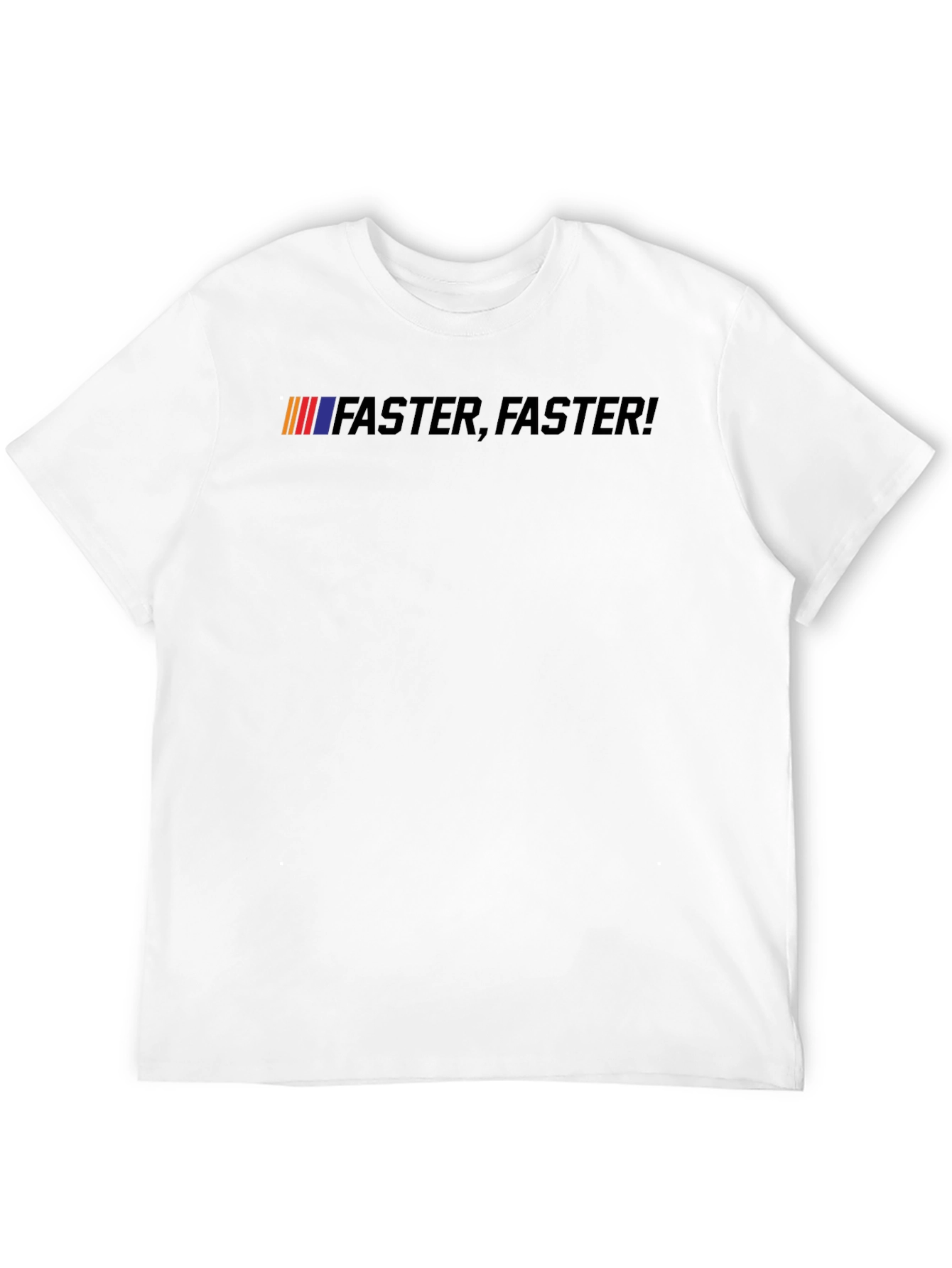 Faster Faster! Black Graphic Tee