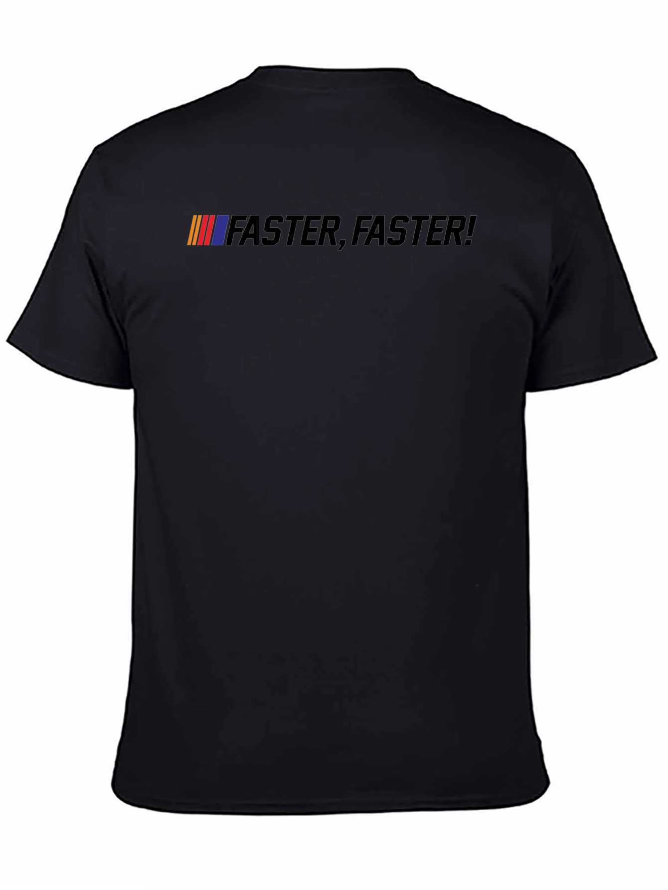 Faster Faster! Black Graphic Tee