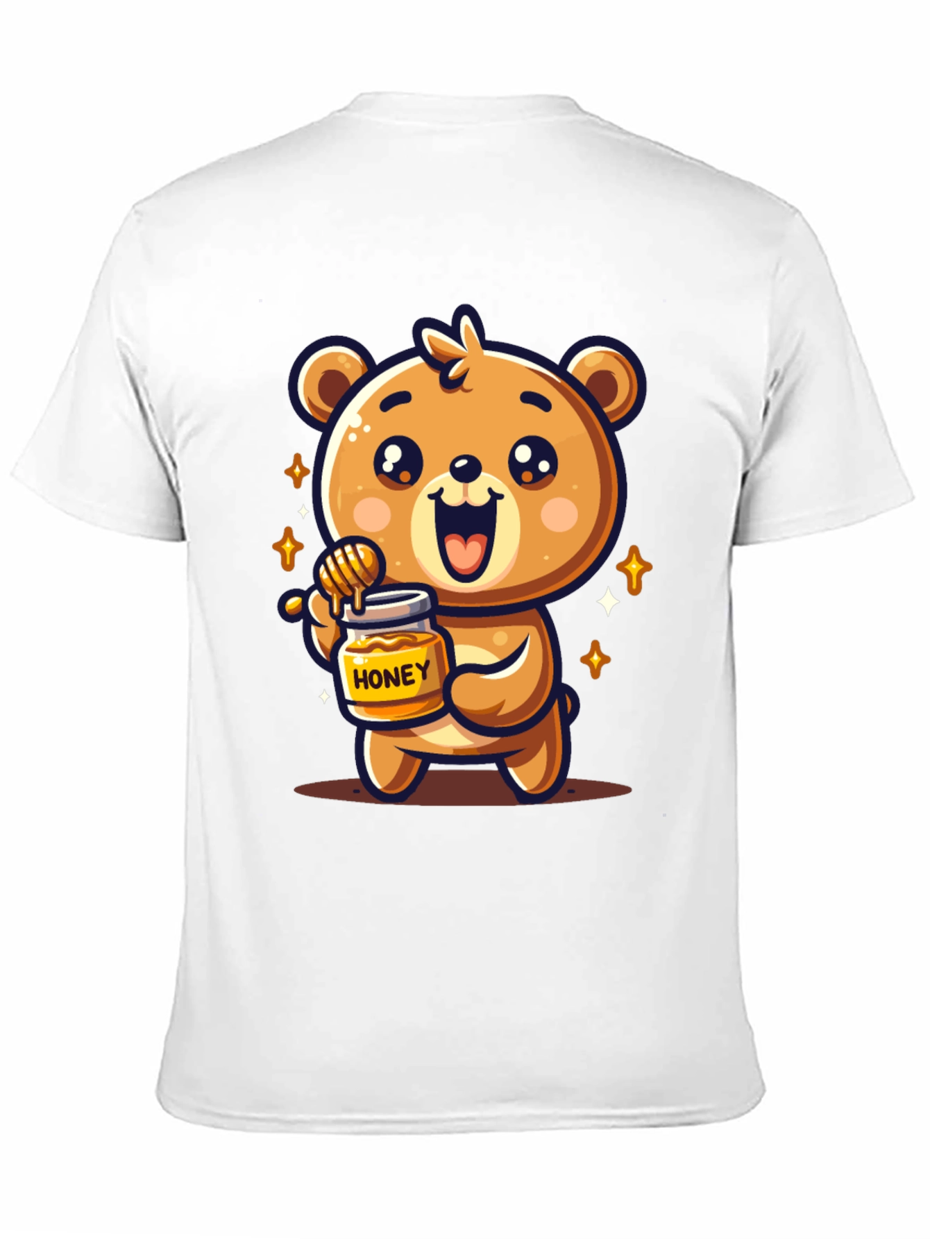 Cute Bear Honey Jar Graphic Tee