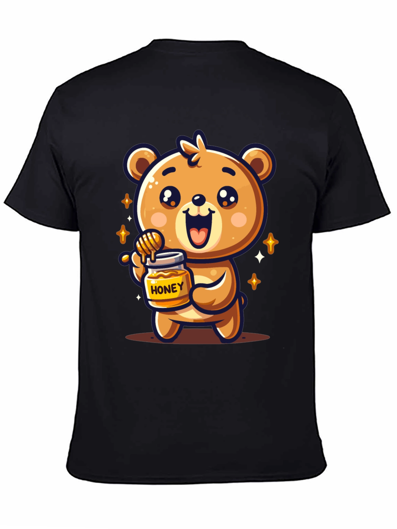 Cute Bear Honey Jar Graphic Tee