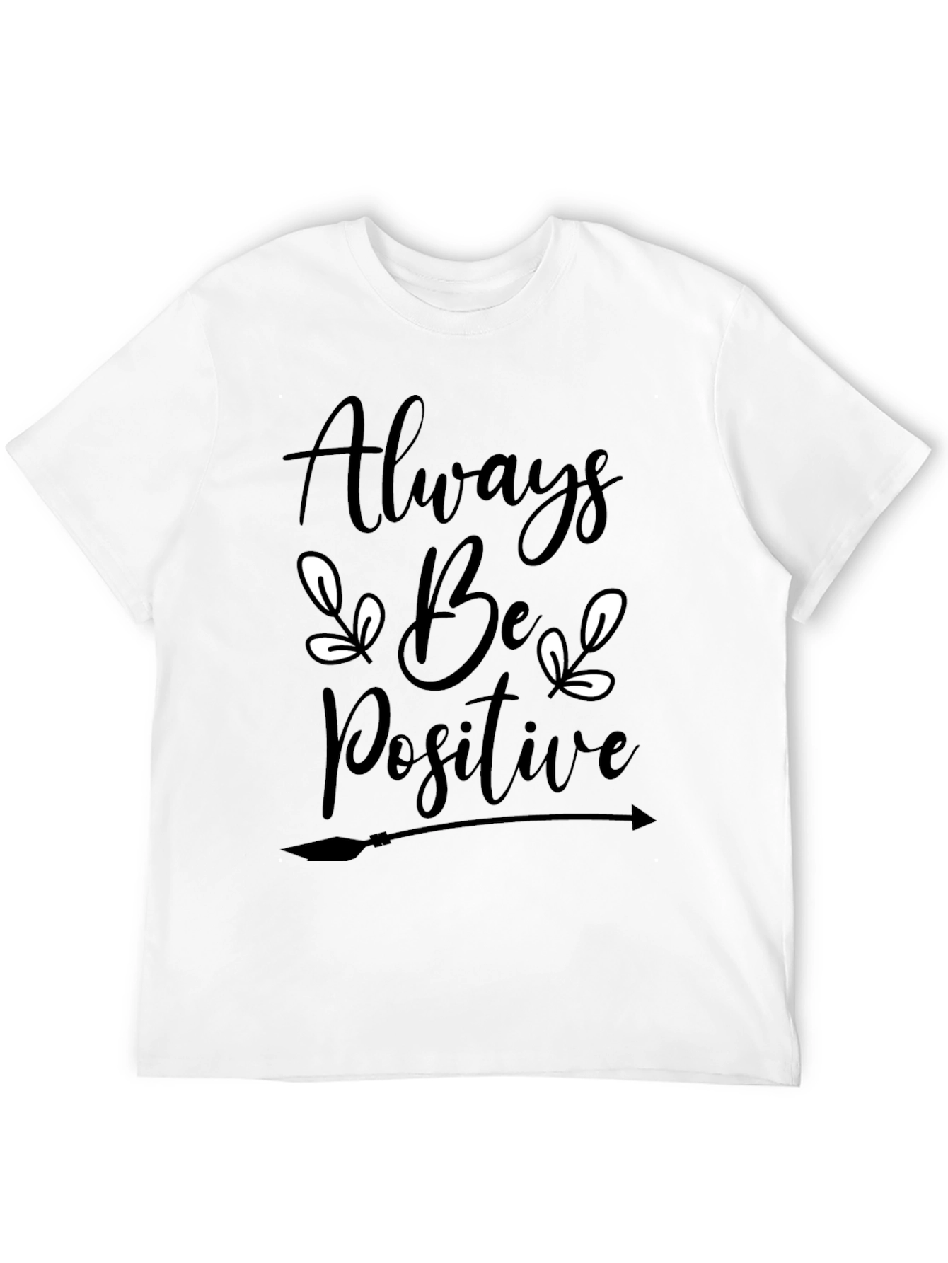 Always Be Positive Graphic Tee - Black