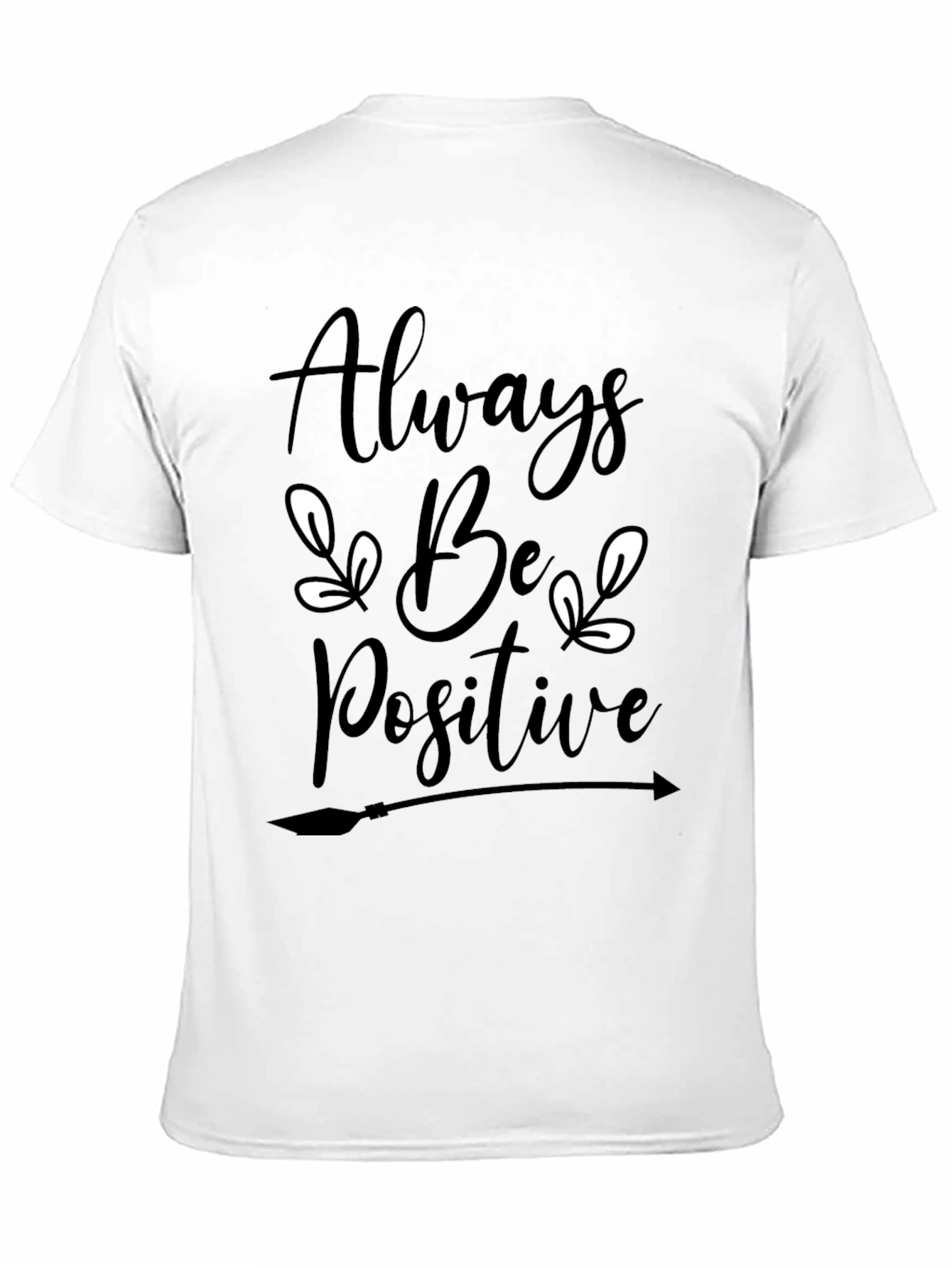 Always Be Positive Graphic Tee - Black