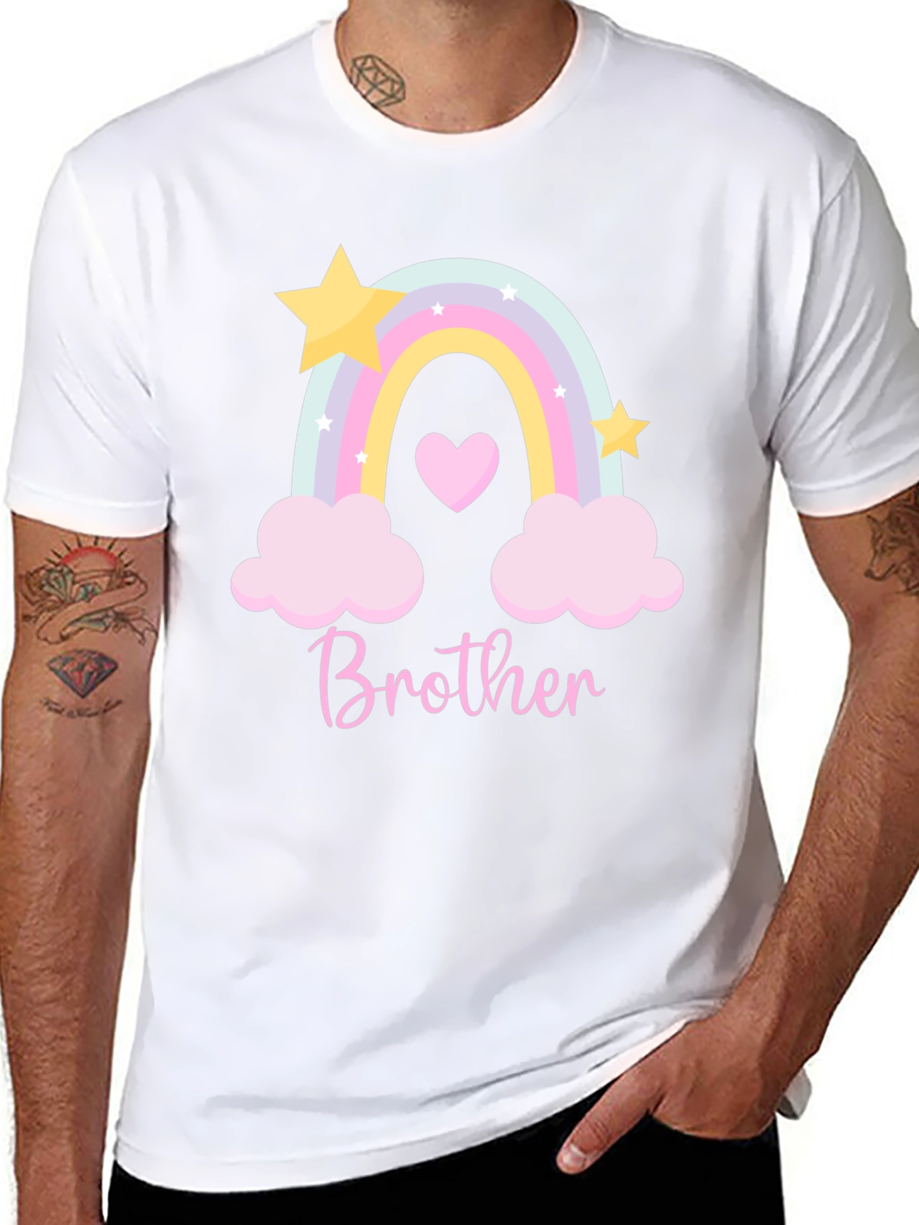 Brother Rainbow Graphic Tee