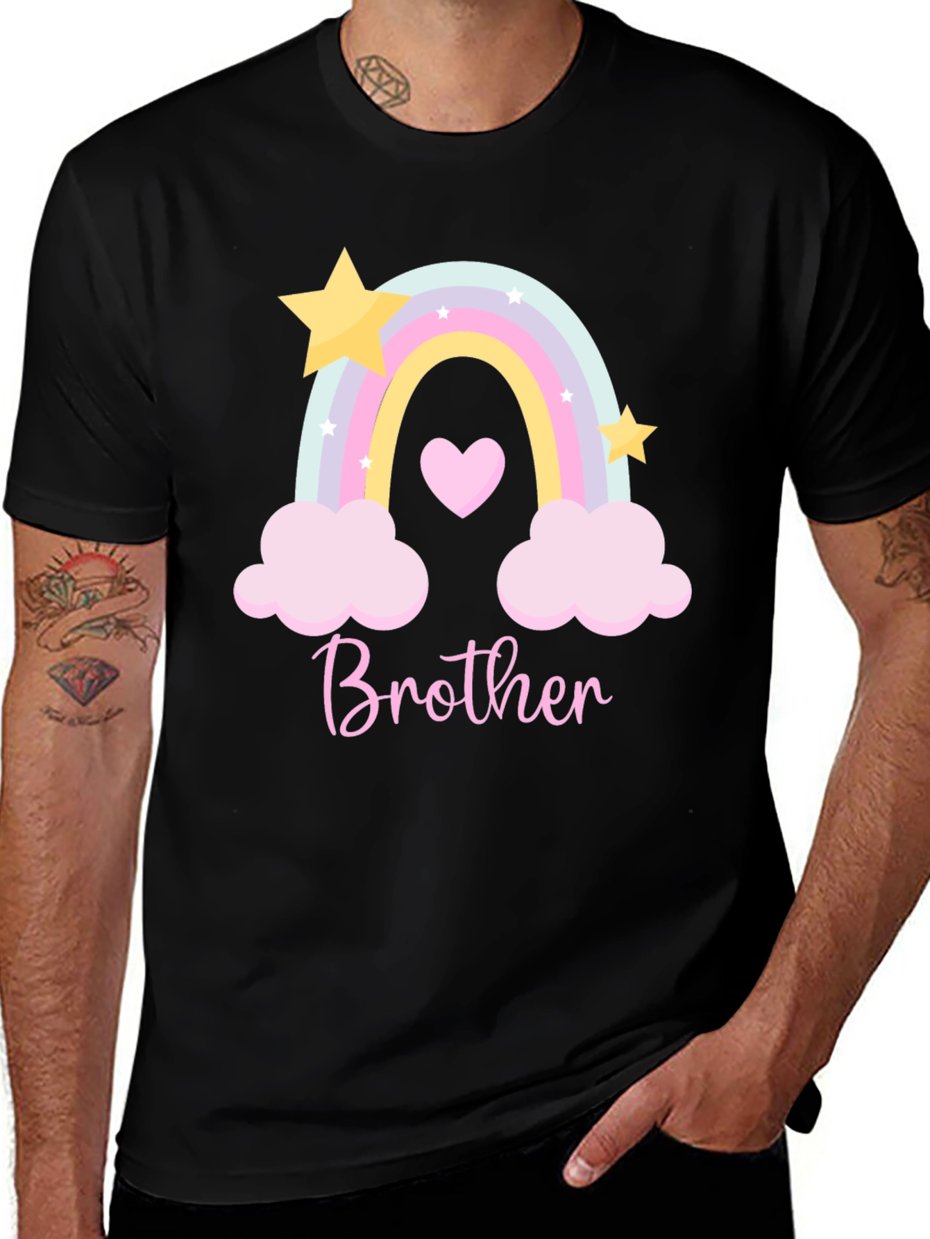 Brother Rainbow Graphic Tee