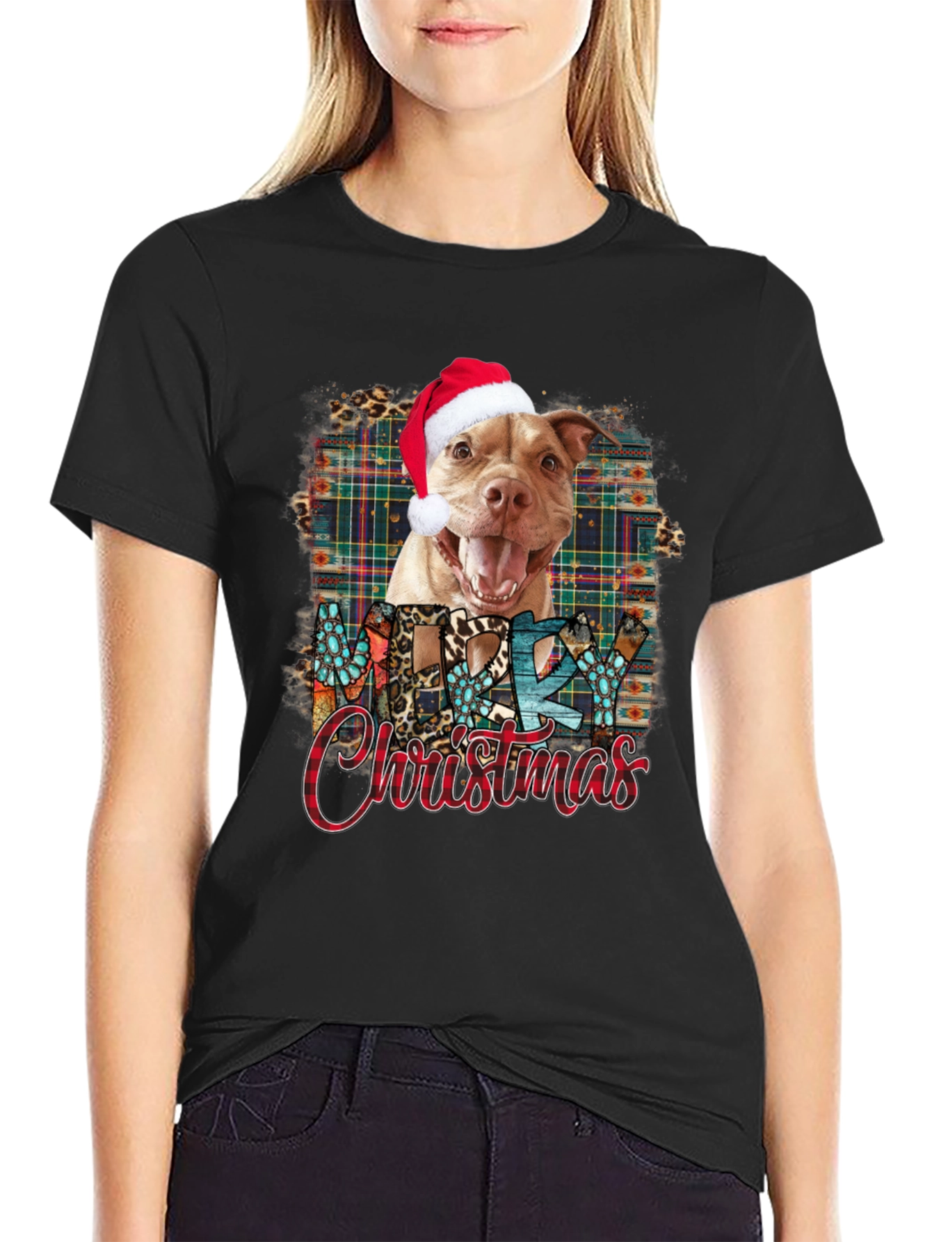 Merry Christmas Dog T-Shirt