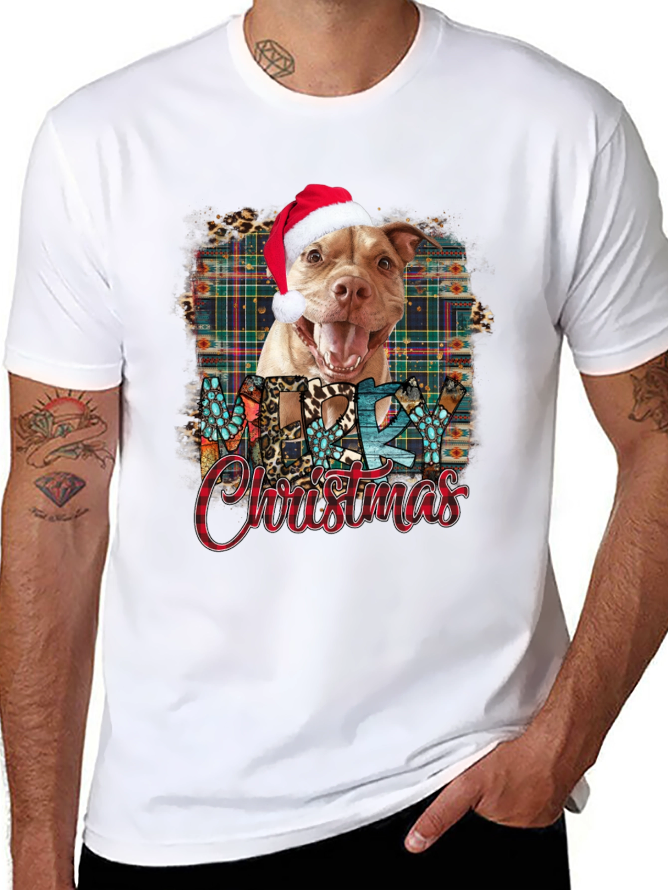 Merry Christmas Dog T-Shirt