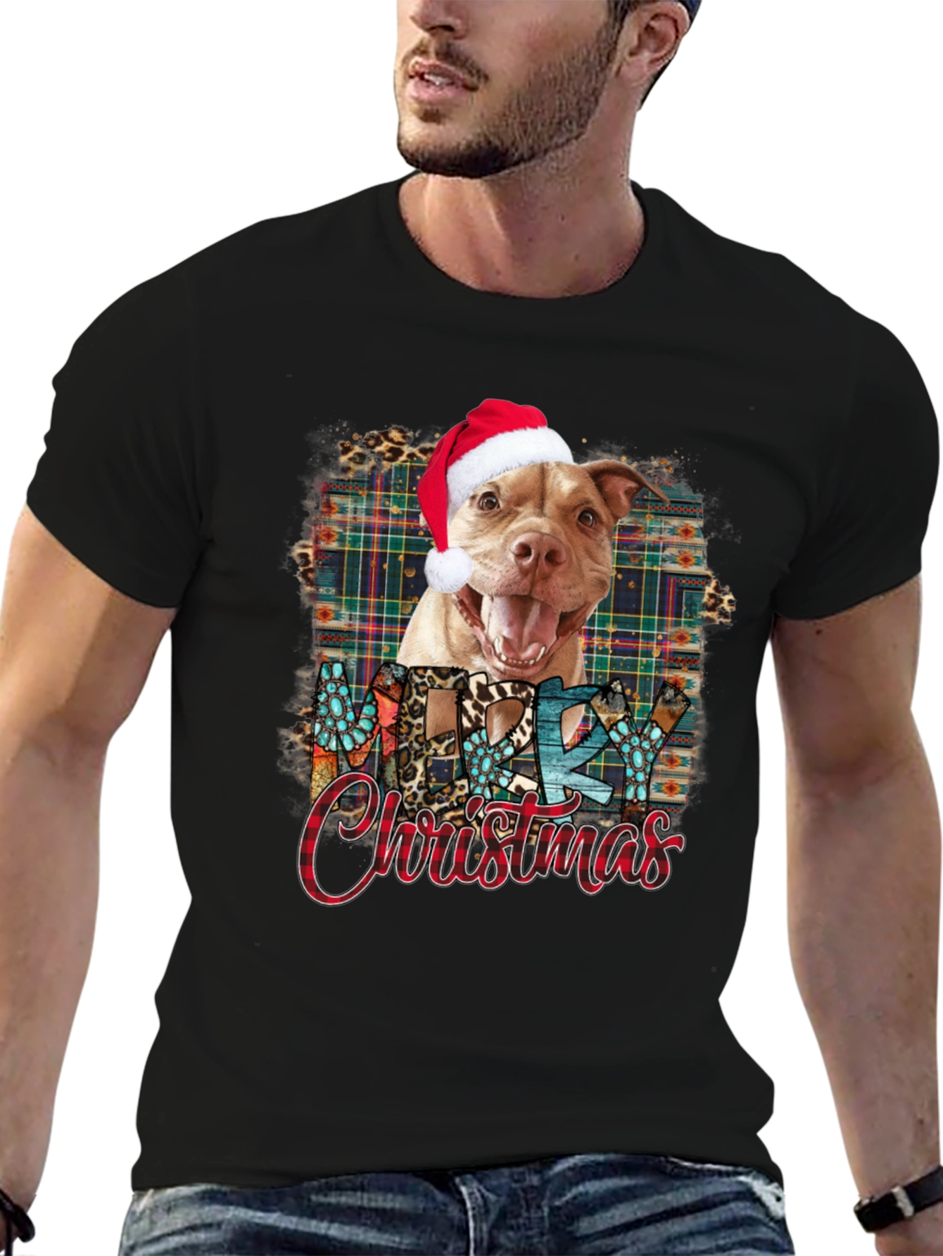 Merry Christmas Dog T-Shirt
