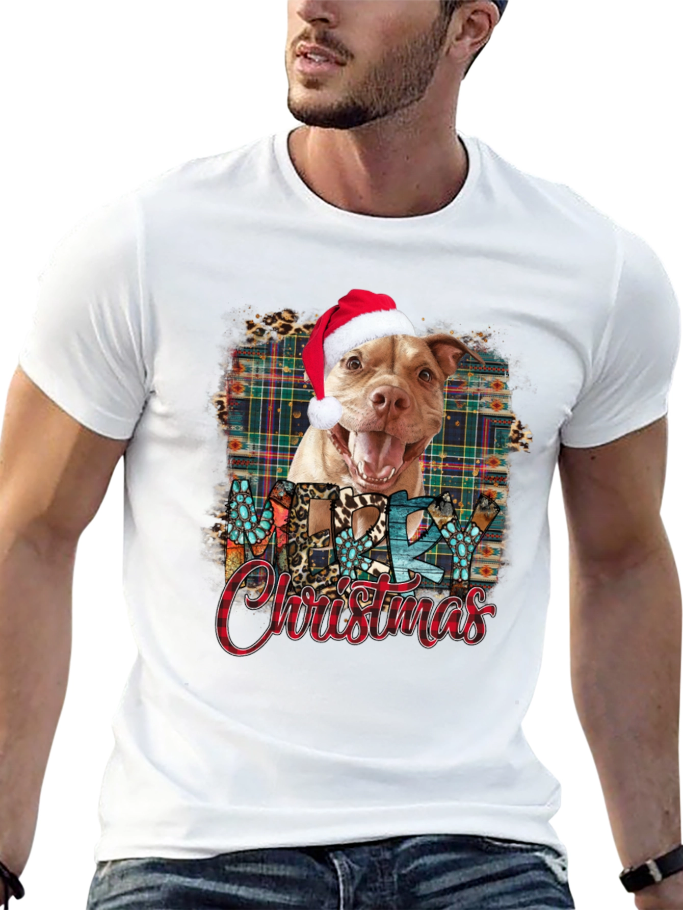 Merry Christmas Dog T-Shirt