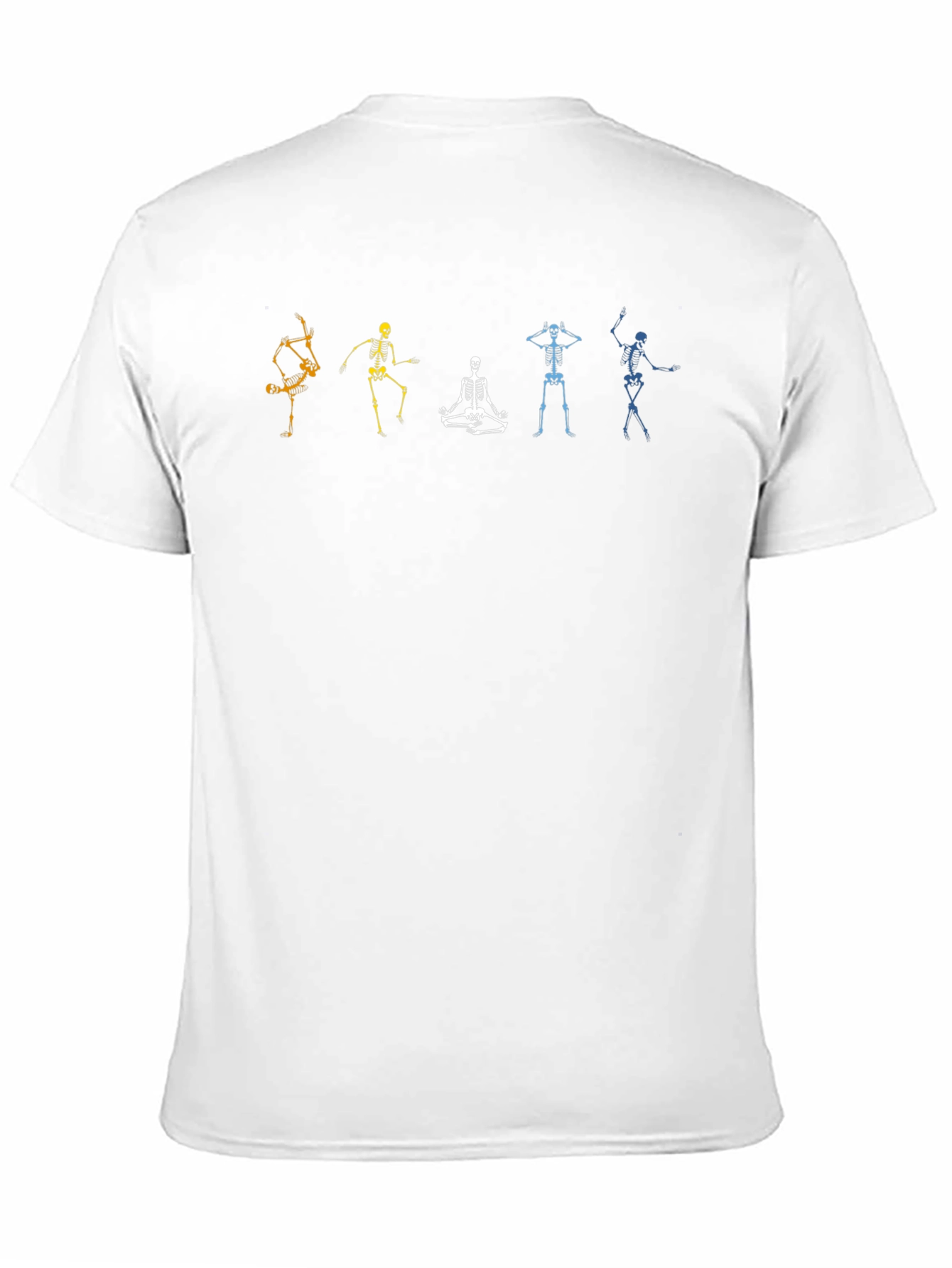 Dancing Skeletons Graphic Tee - Black Cotton T-Shirt