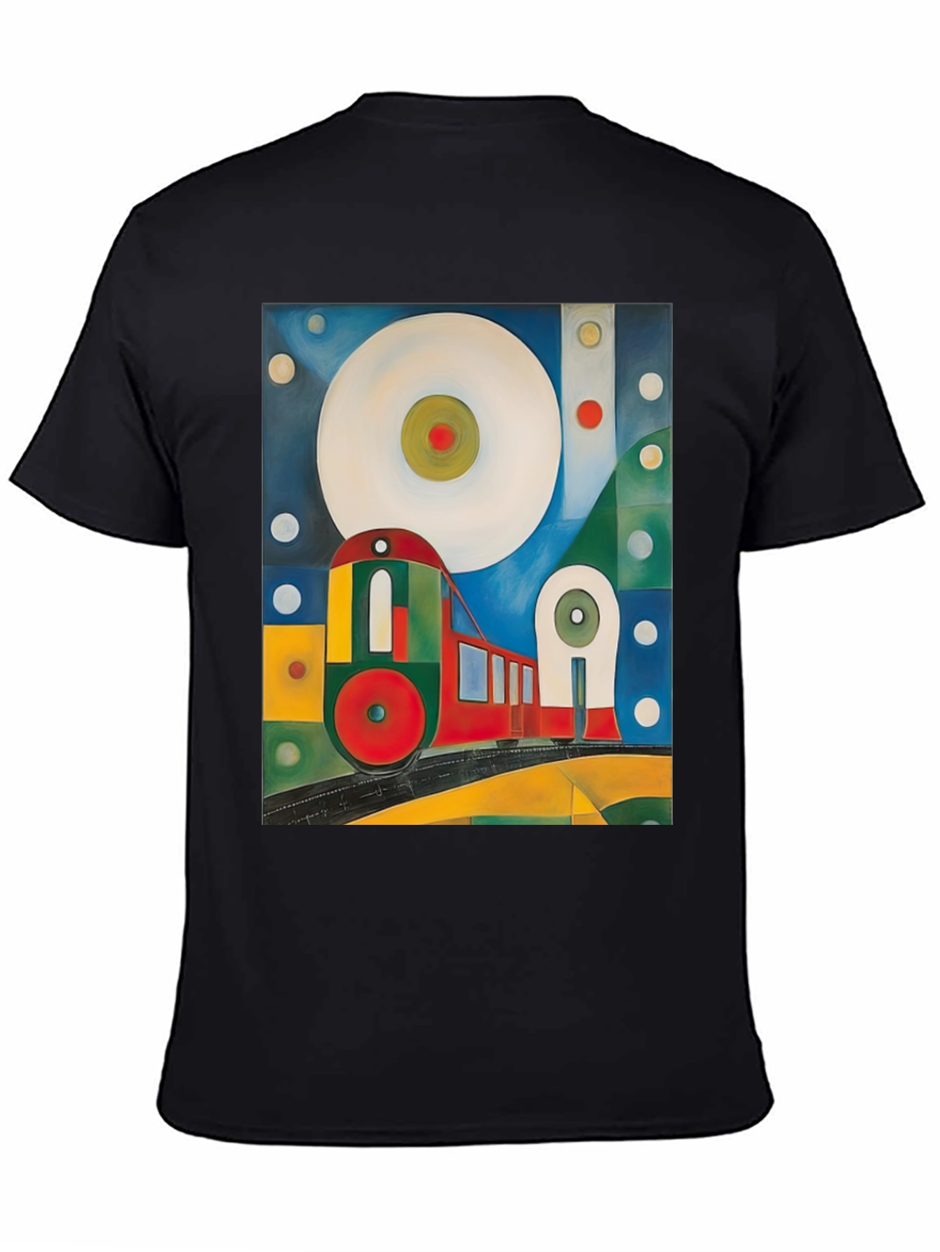 Abstract Train Graphic Tee - Bold and Unique