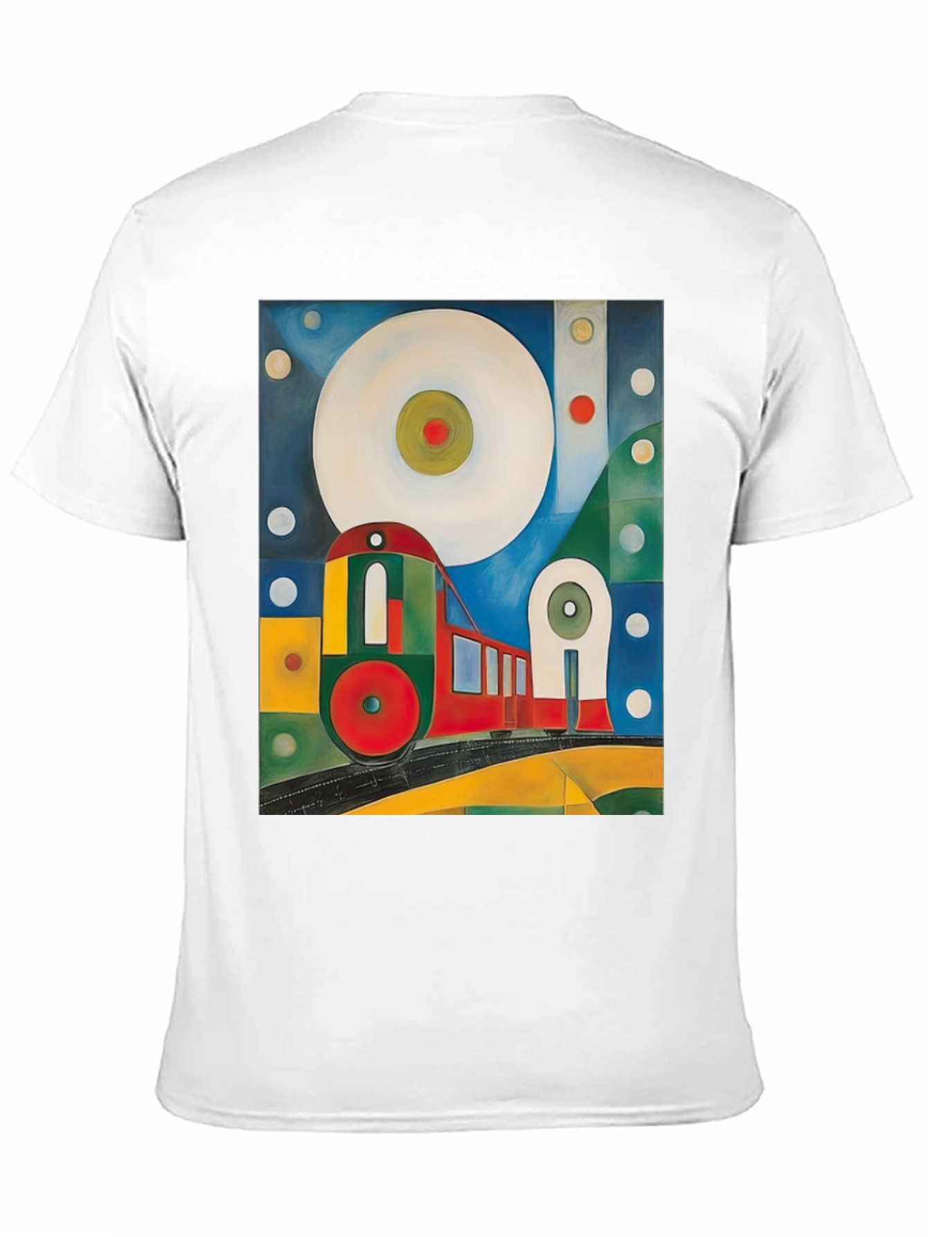 Abstract Train Graphic Tee - Bold and Unique