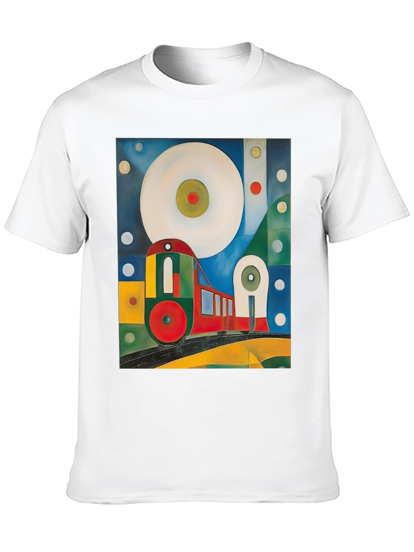 Abstract Train Graphic Tee - Bold and Unique
