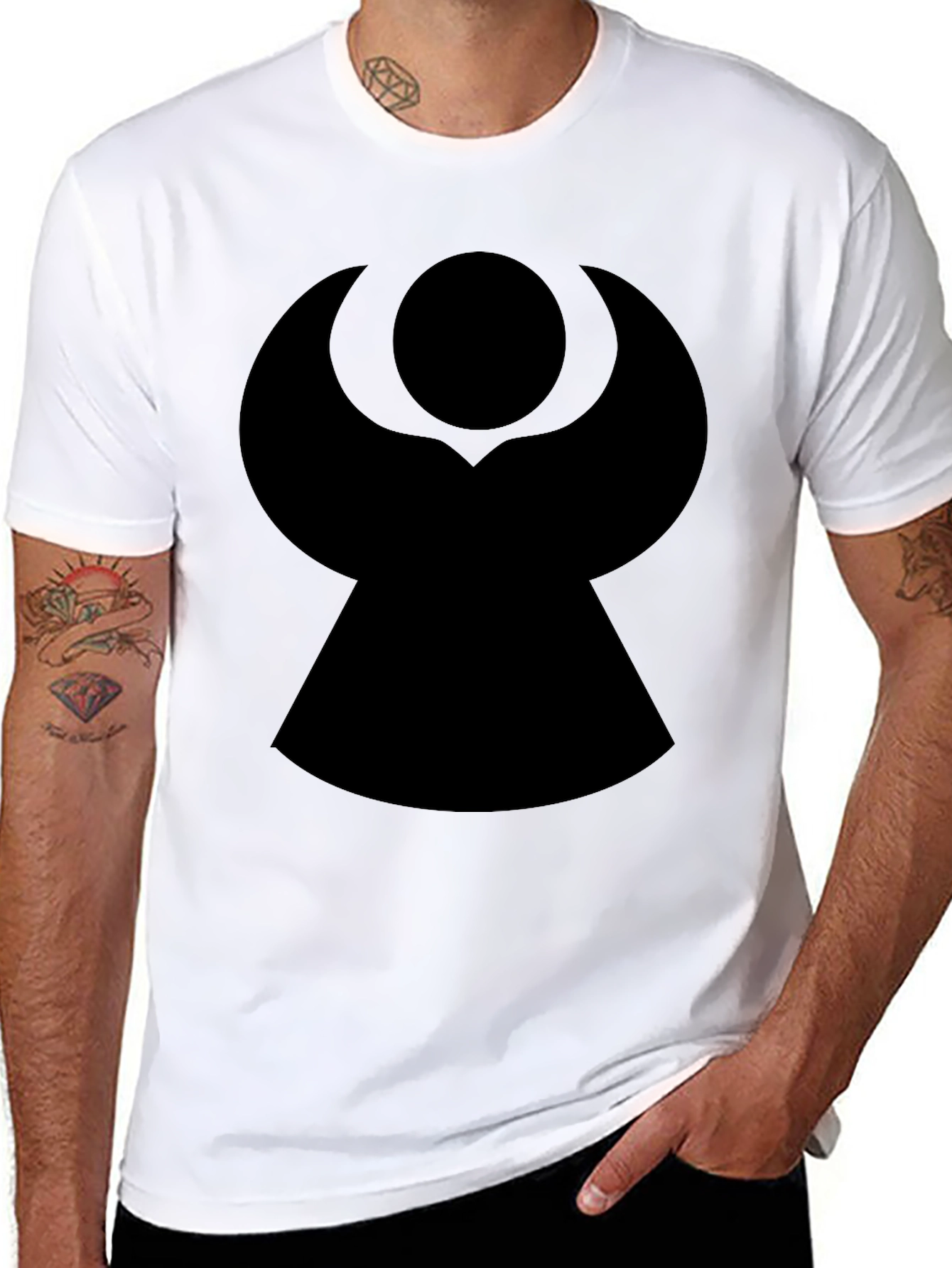 Unique Graphic Black T-Shirt - Modern Style