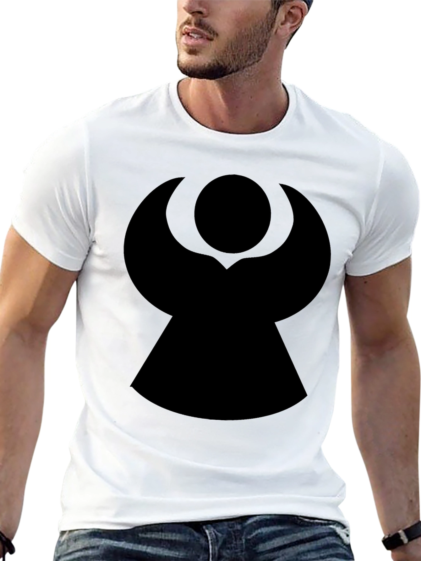 Unique Graphic Black T-Shirt - Modern Style