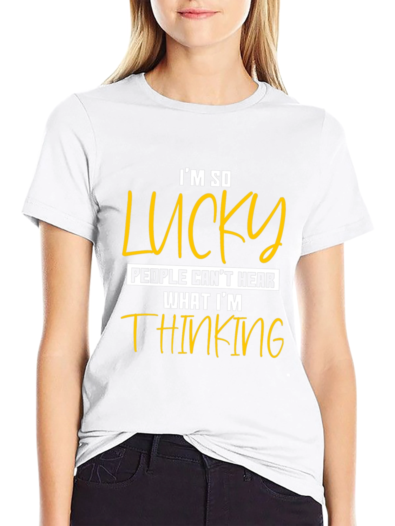 Funny Im So Lucky Graphic Tee
