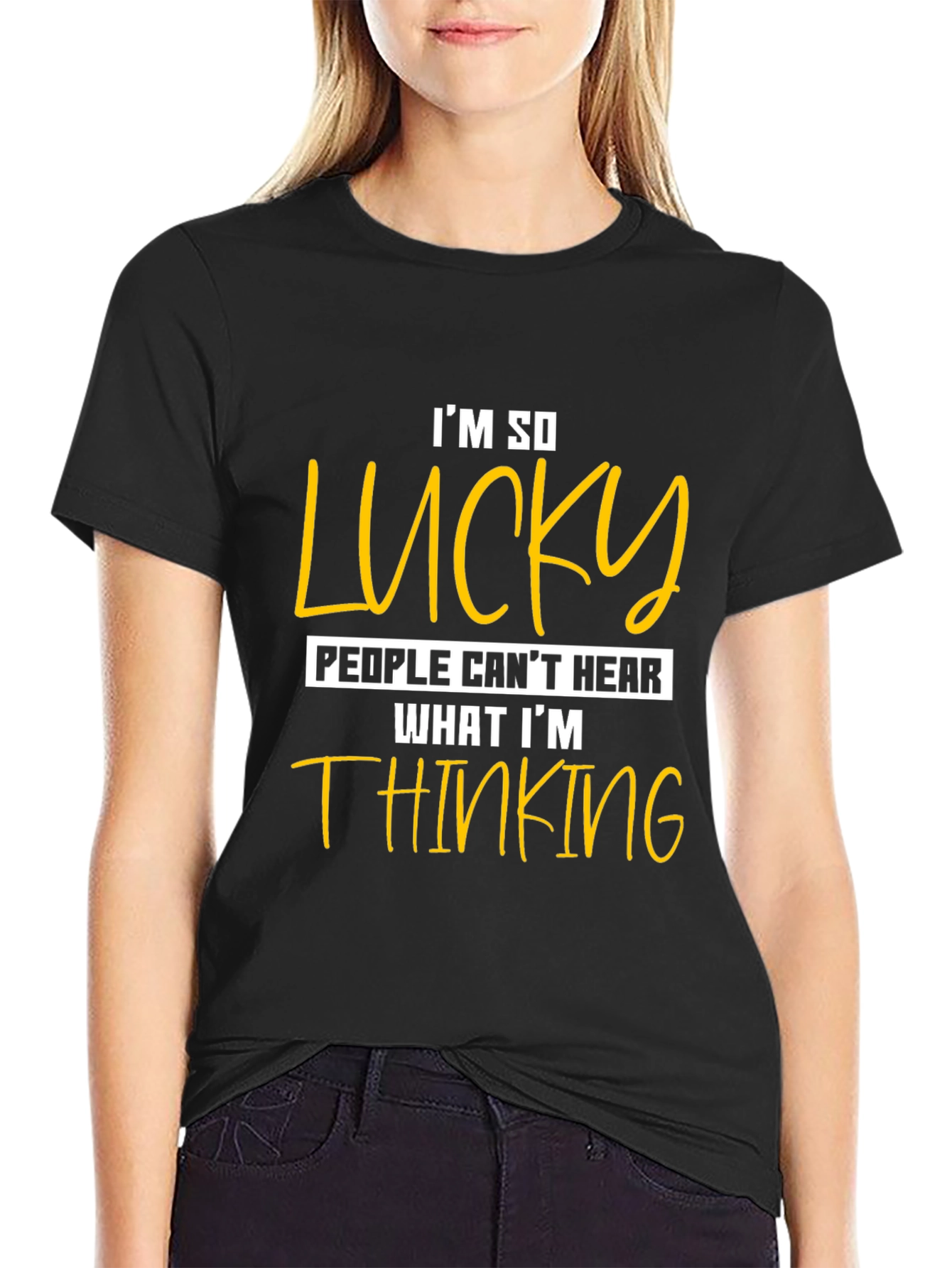 Funny Im So Lucky Graphic Tee
