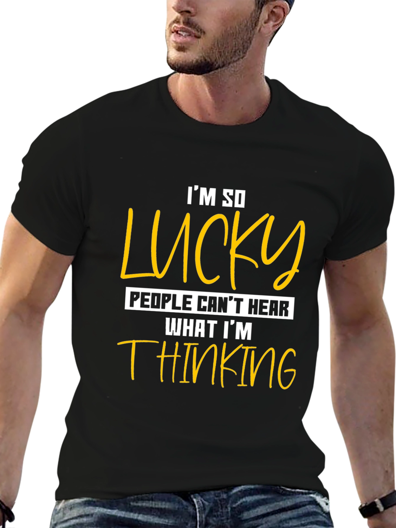 Funny Im So Lucky Graphic Tee