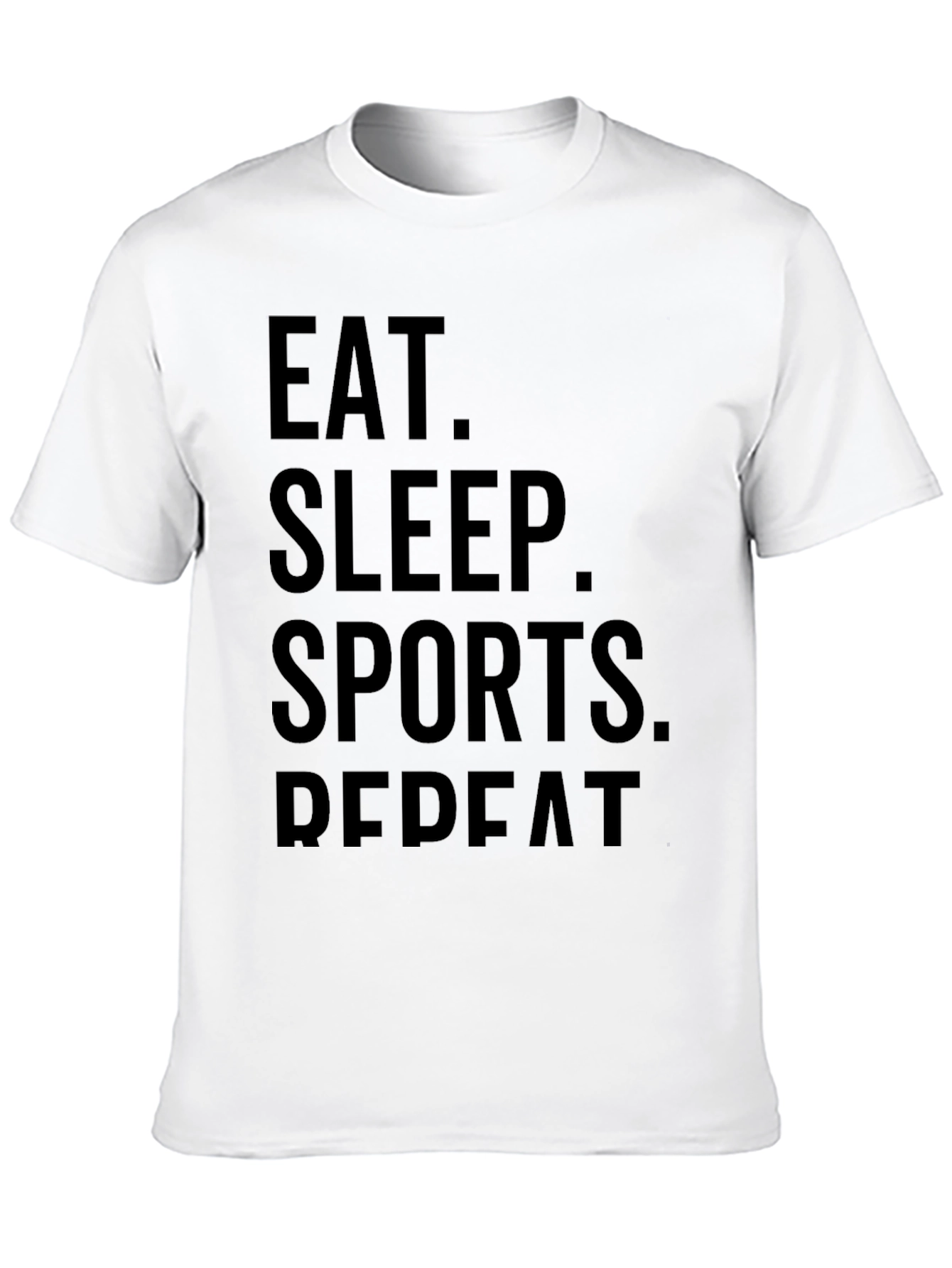 Eat Sleep Sports Repeat Graphic T-Shirt