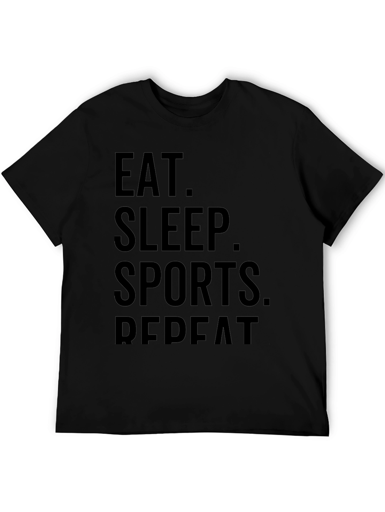 Eat Sleep Sports Repeat Graphic T-Shirt