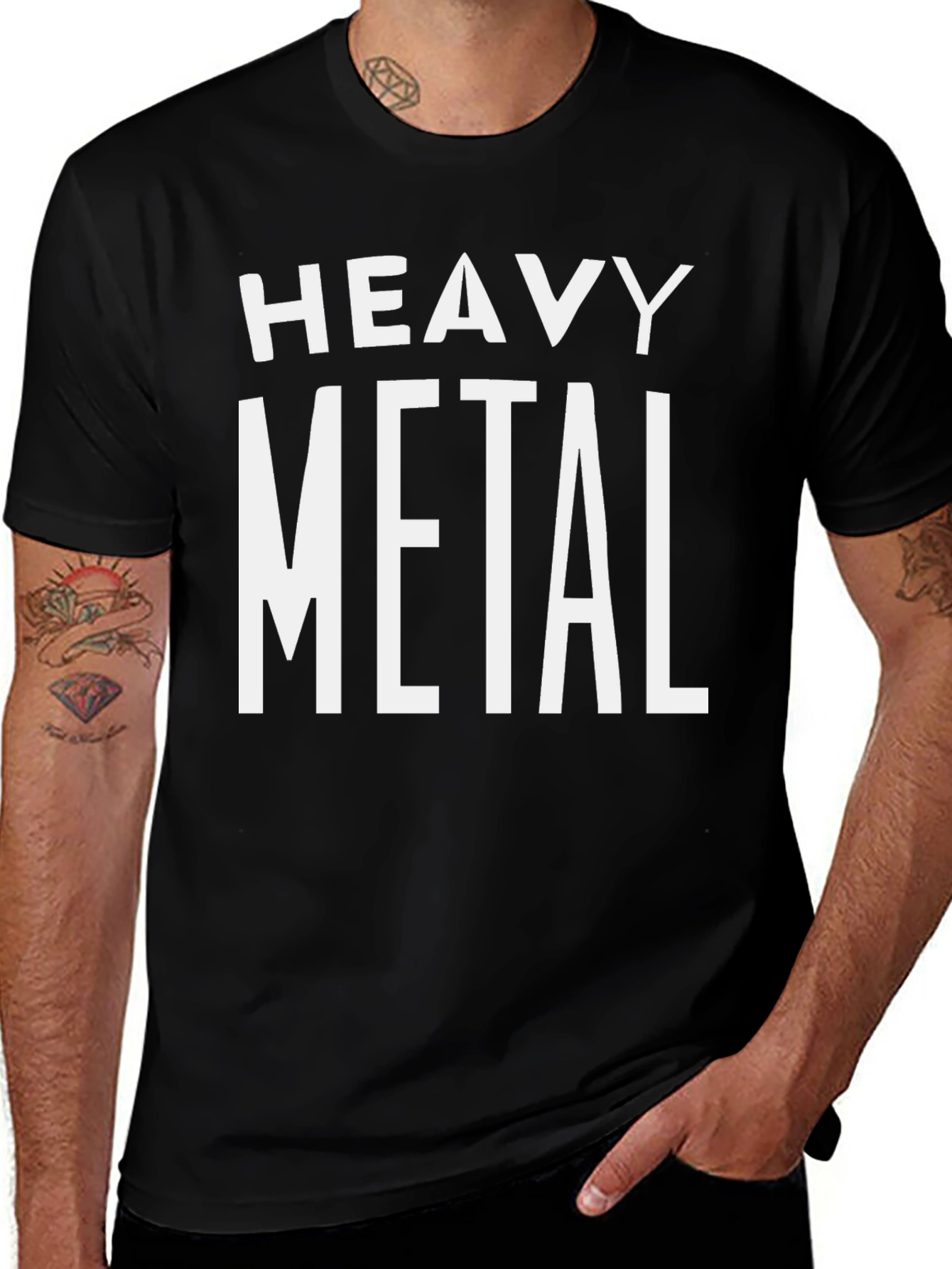 Heavy Metal Graphic Black T-Shirt