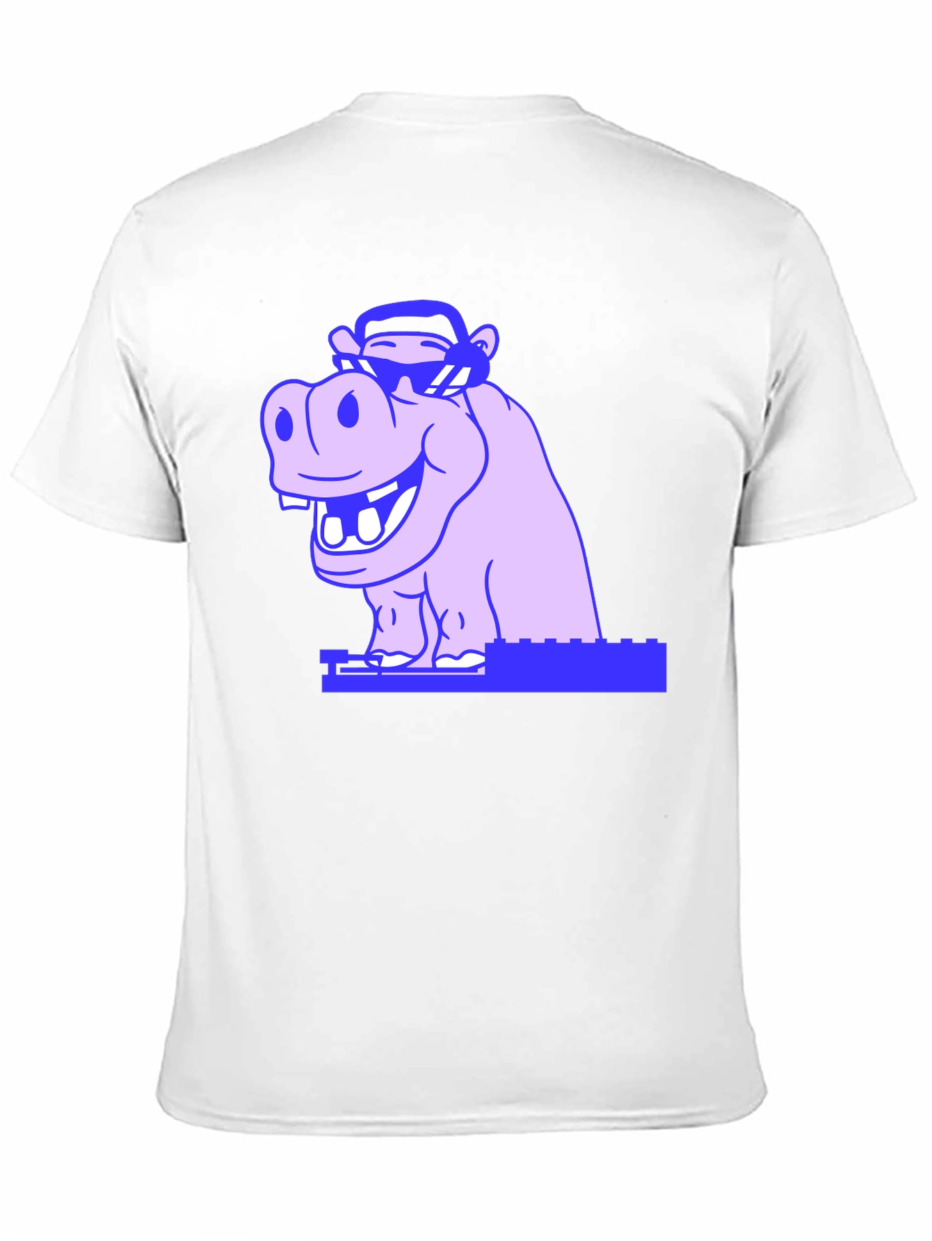 Cool Hippo Graphic Tee - Unisex Black T-Shirt