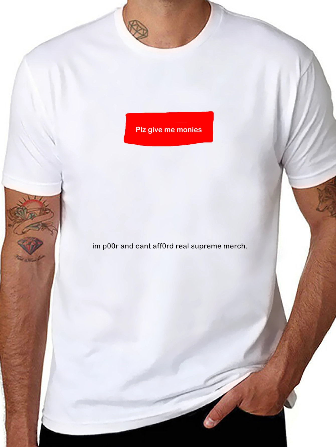 Plz Give Me Monies Funny T-Shirt