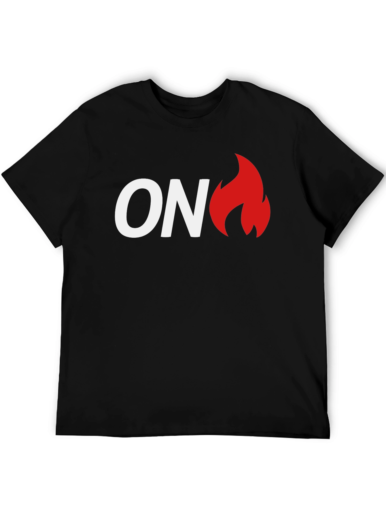 ON Fire Graphic T-Shirt - Black Cotton Tee