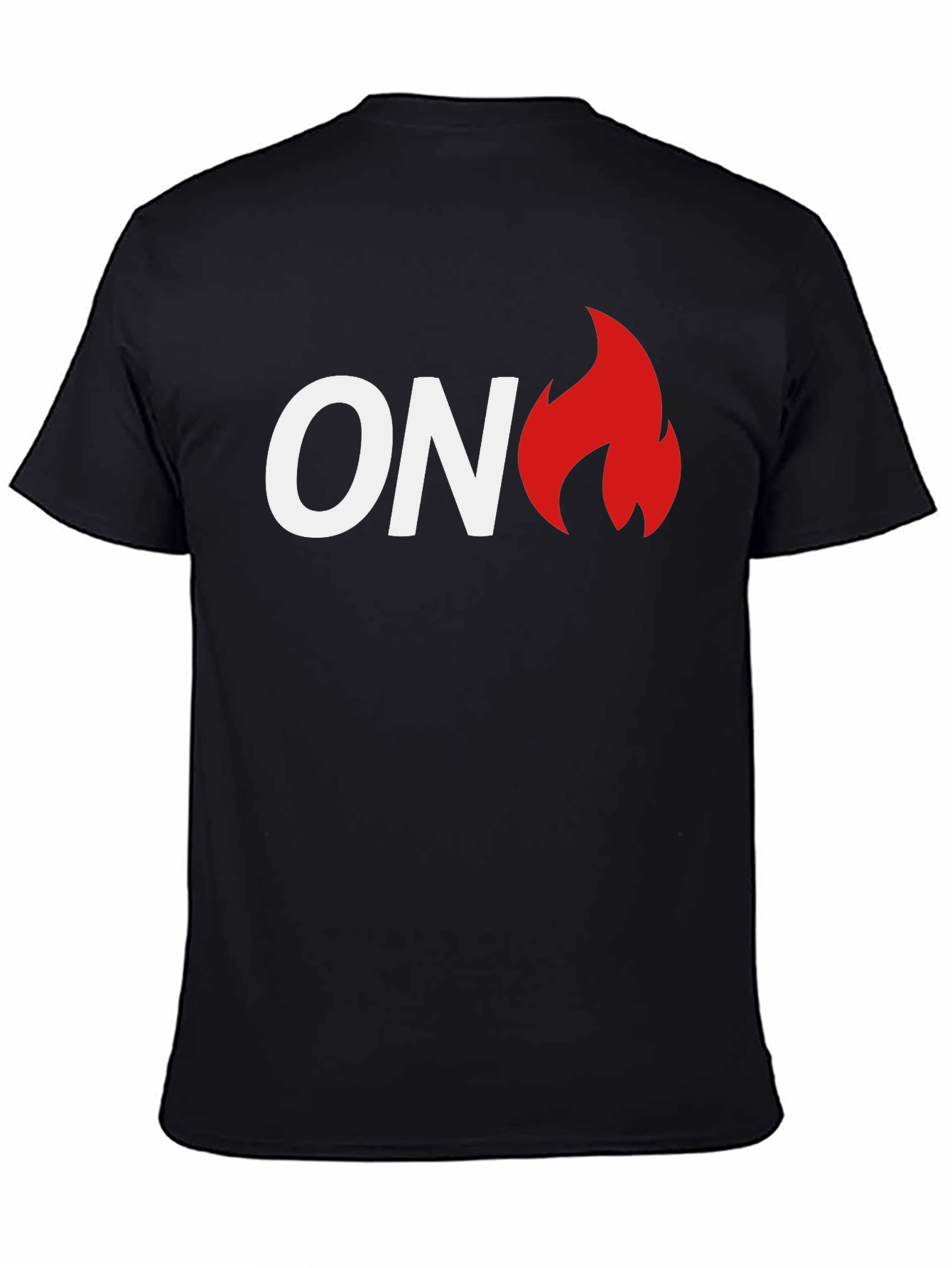 ON Fire Graphic T-Shirt - Black Cotton Tee