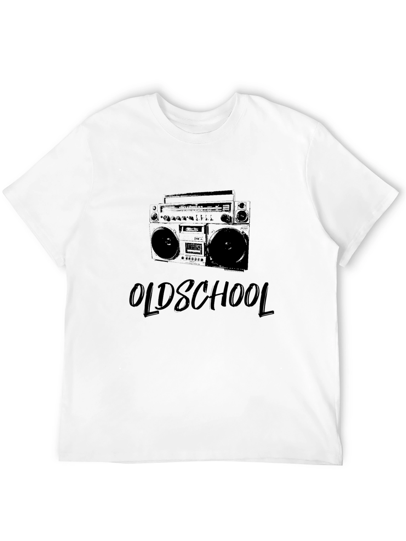 Old School Boombox Graphic T-Shirt