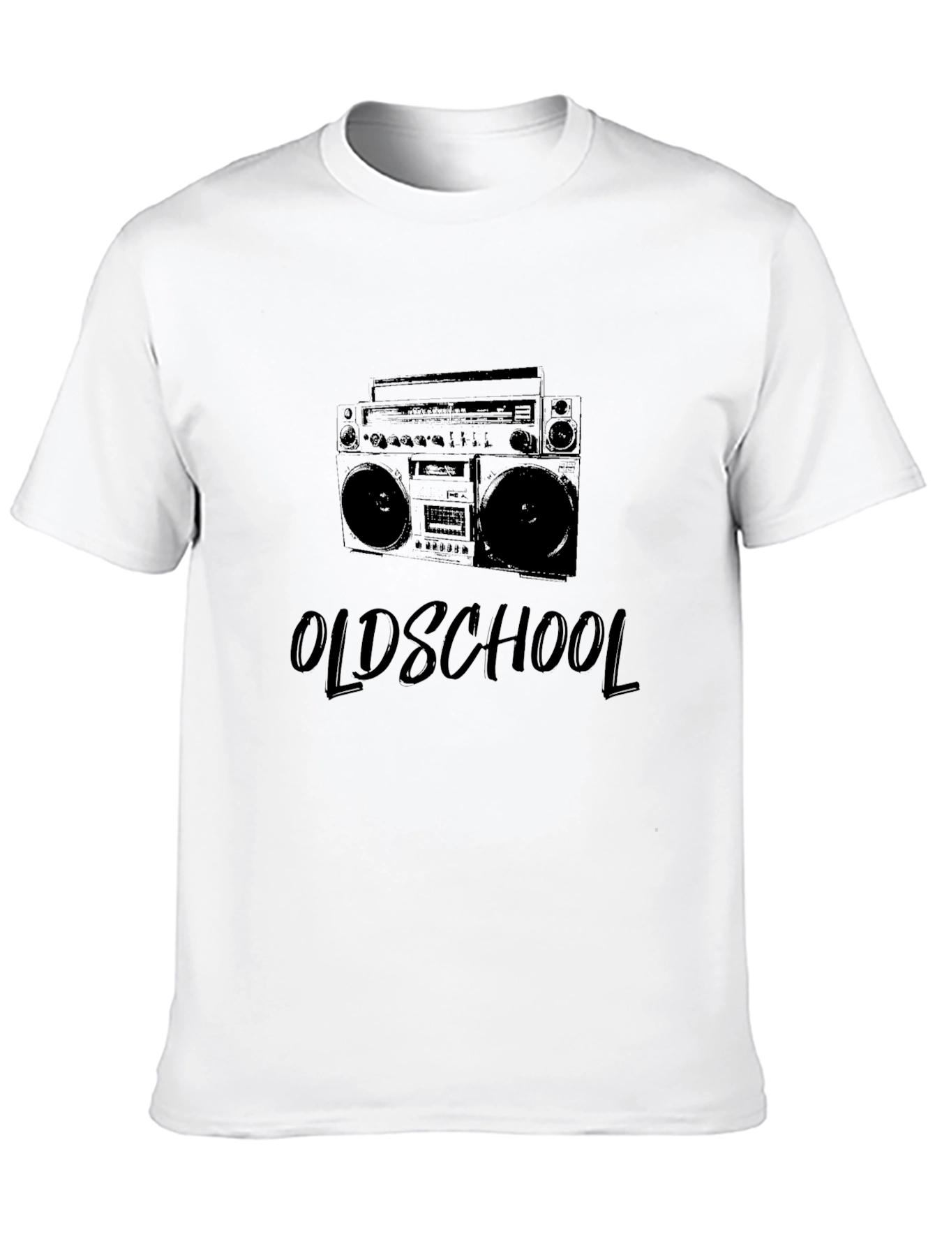 Old School Boombox Graphic T-Shirt