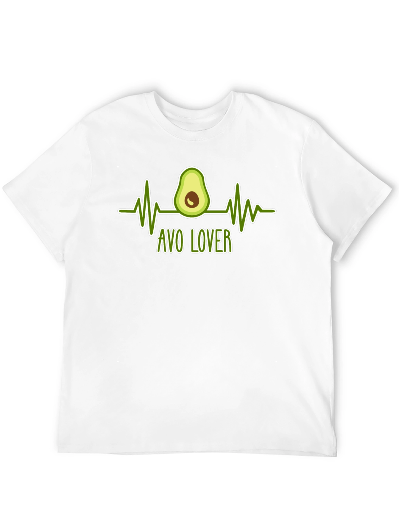 Avo Lover T-Shirt - Avocado Heartbeat Graphic Tee