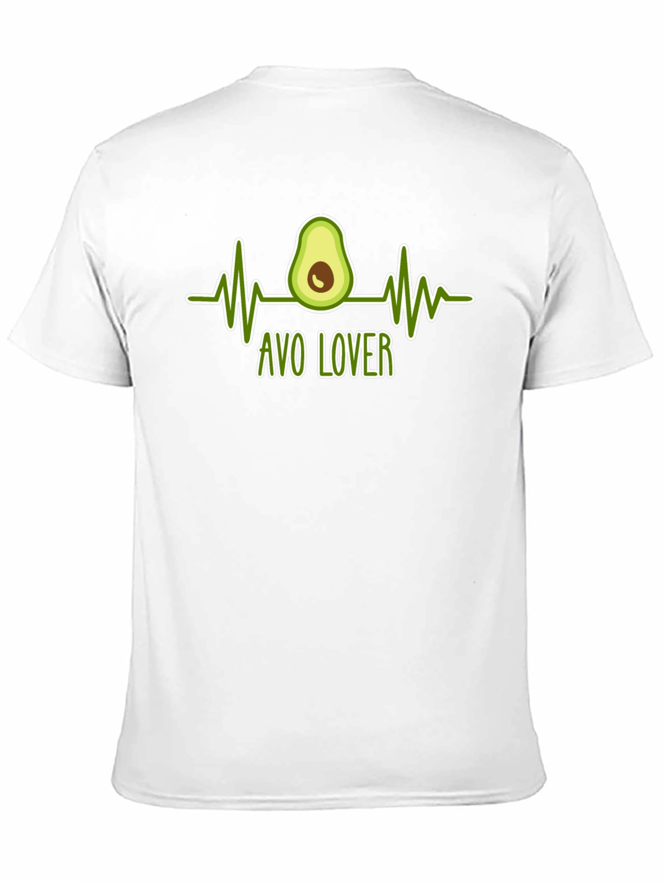 Avo Lover T-Shirt - Avocado Heartbeat Graphic Tee