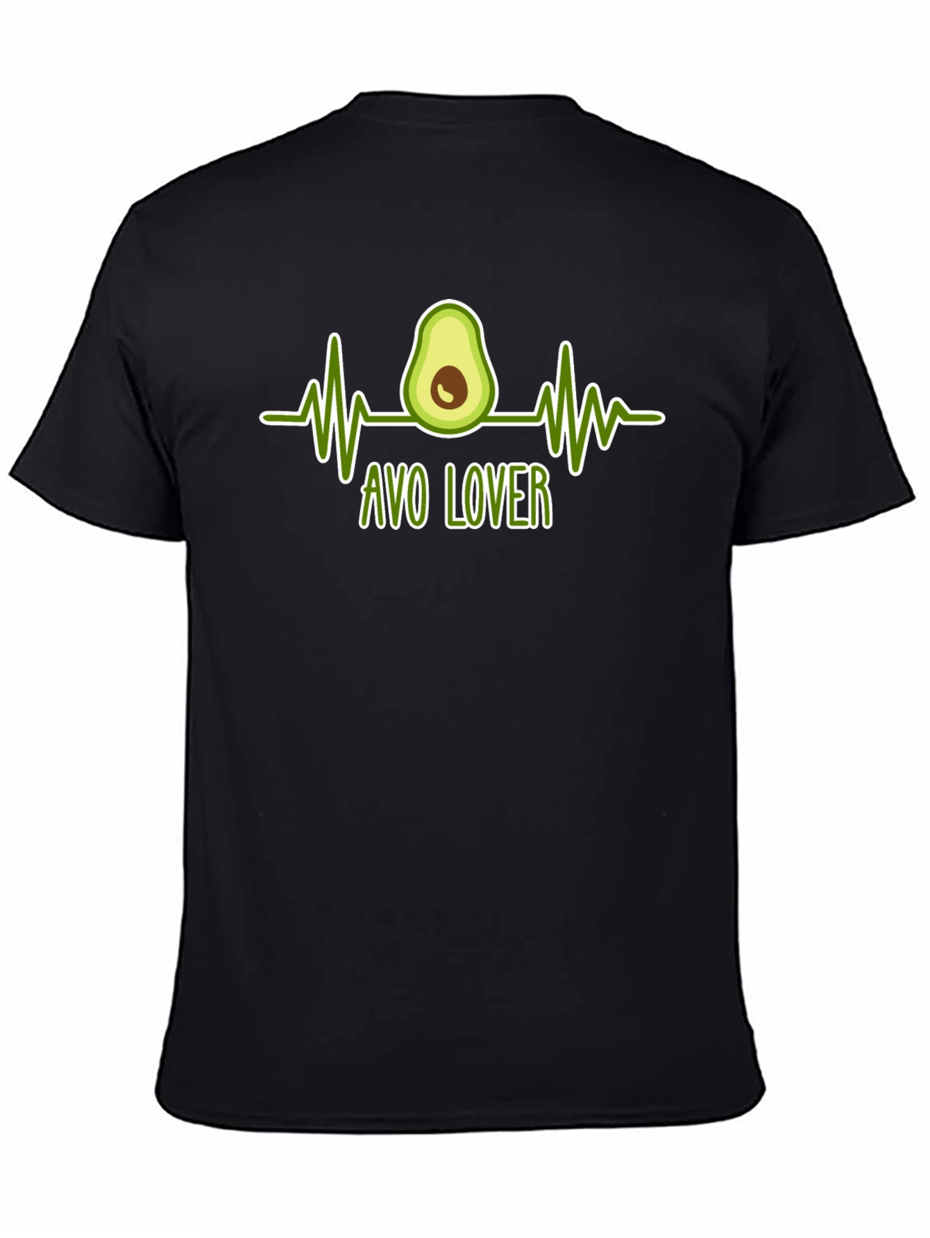 Avo Lover T-Shirt - Avocado Heartbeat Graphic Tee