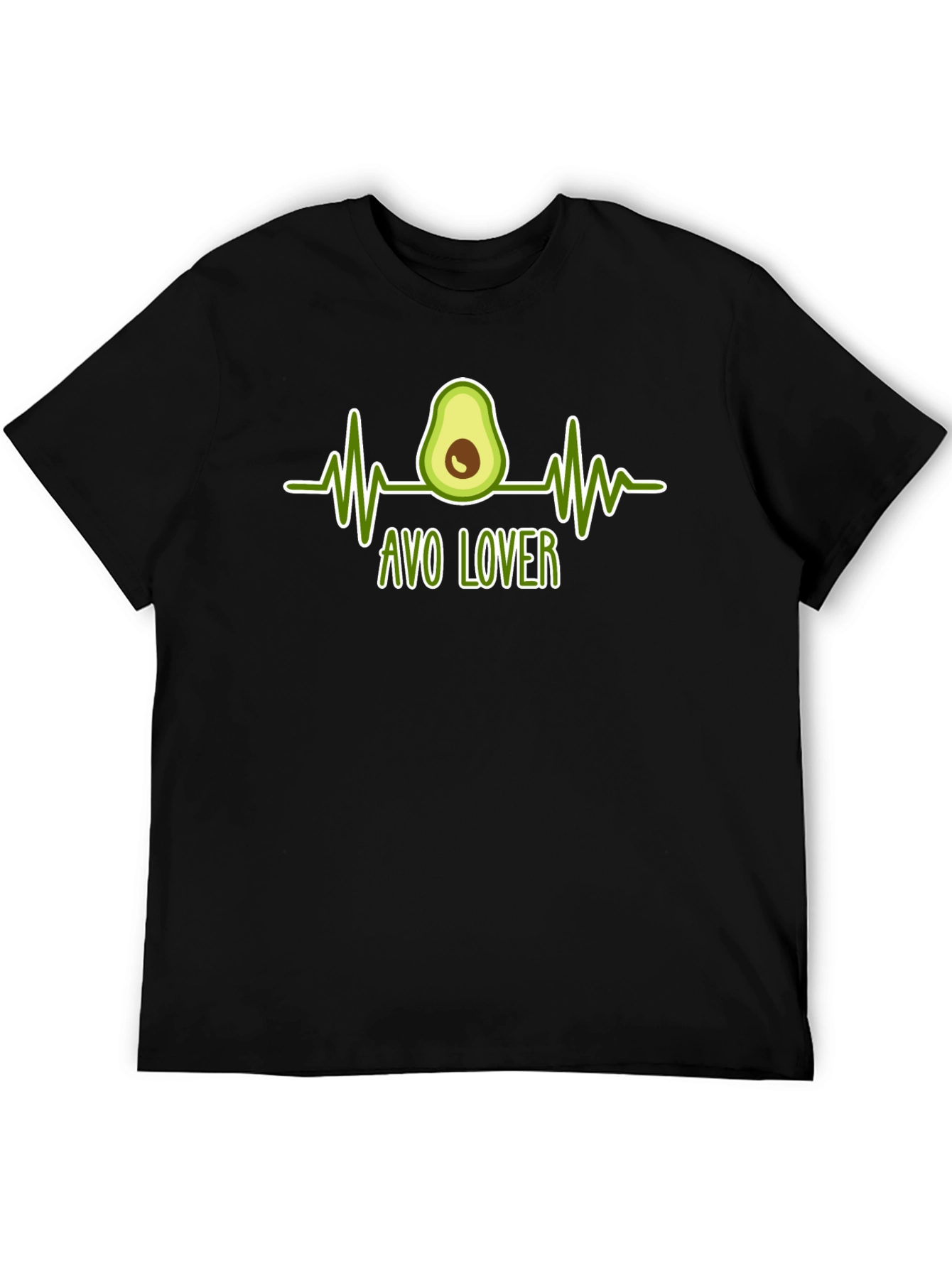 Avo Lover T-Shirt - Avocado Heartbeat Graphic Tee