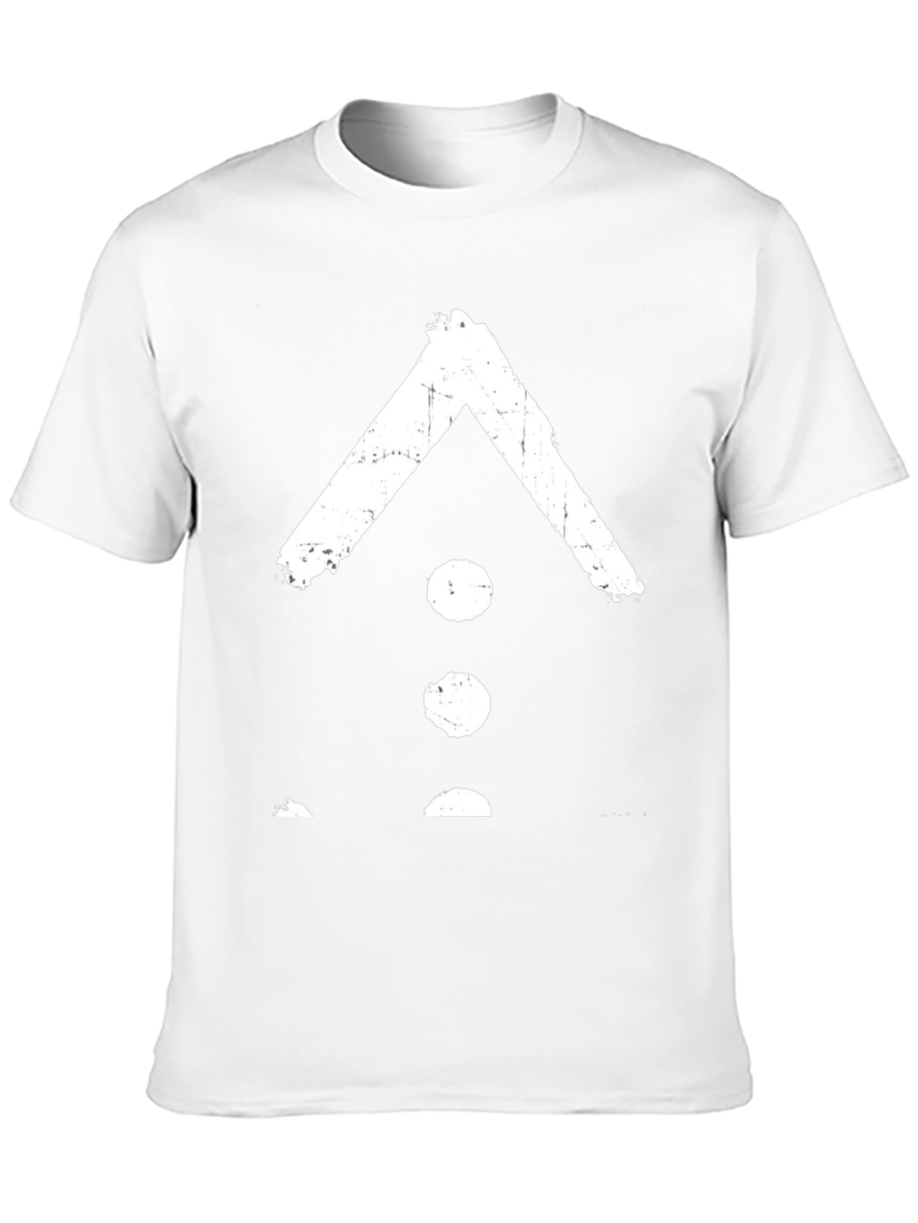 Mens Black T-Shirt with White Kayi Tribe Symbol