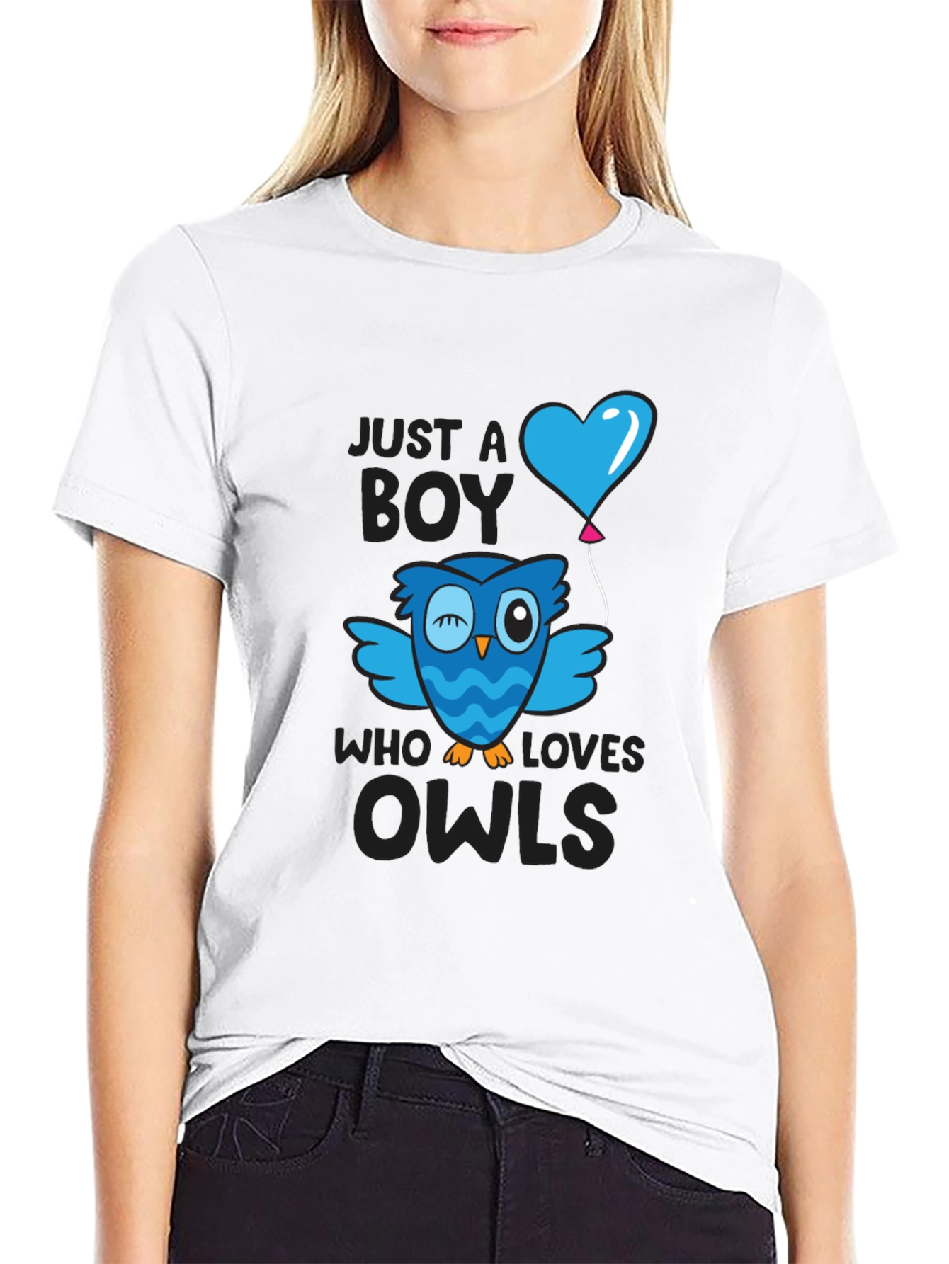 Just A Boy Who Loves Owls Graphic Tee