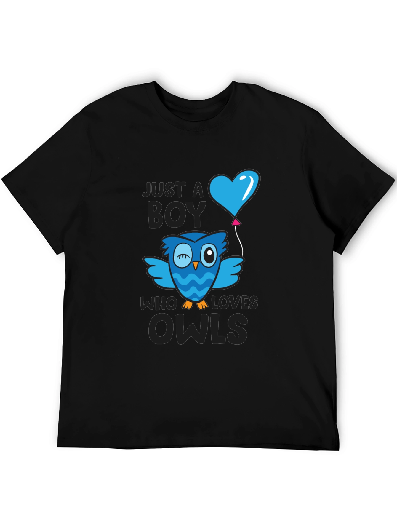 Just A Boy Who Loves Owls Graphic Tee